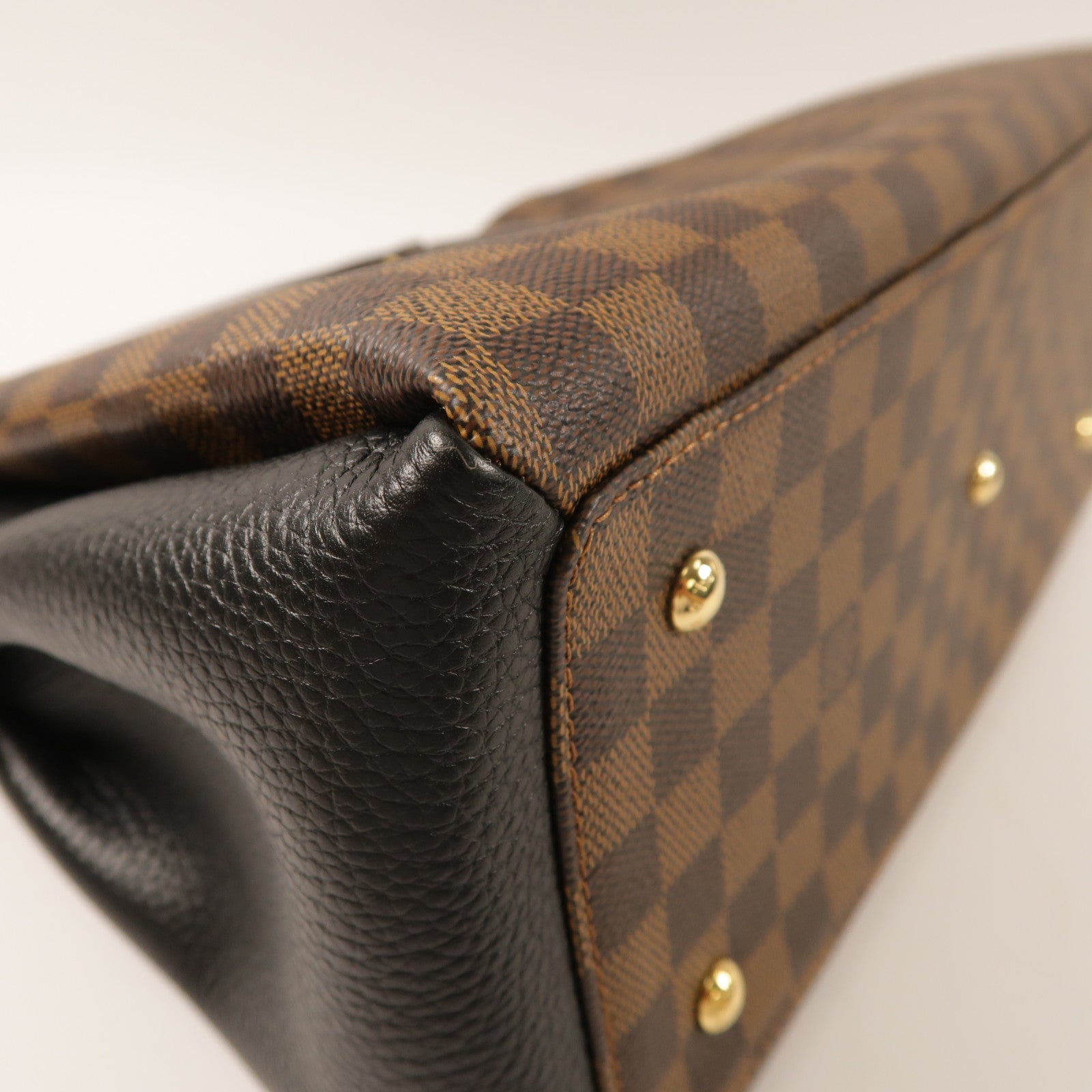 LOUIS VUITTON Damier Normandy金扣手挽肩背兩用袋