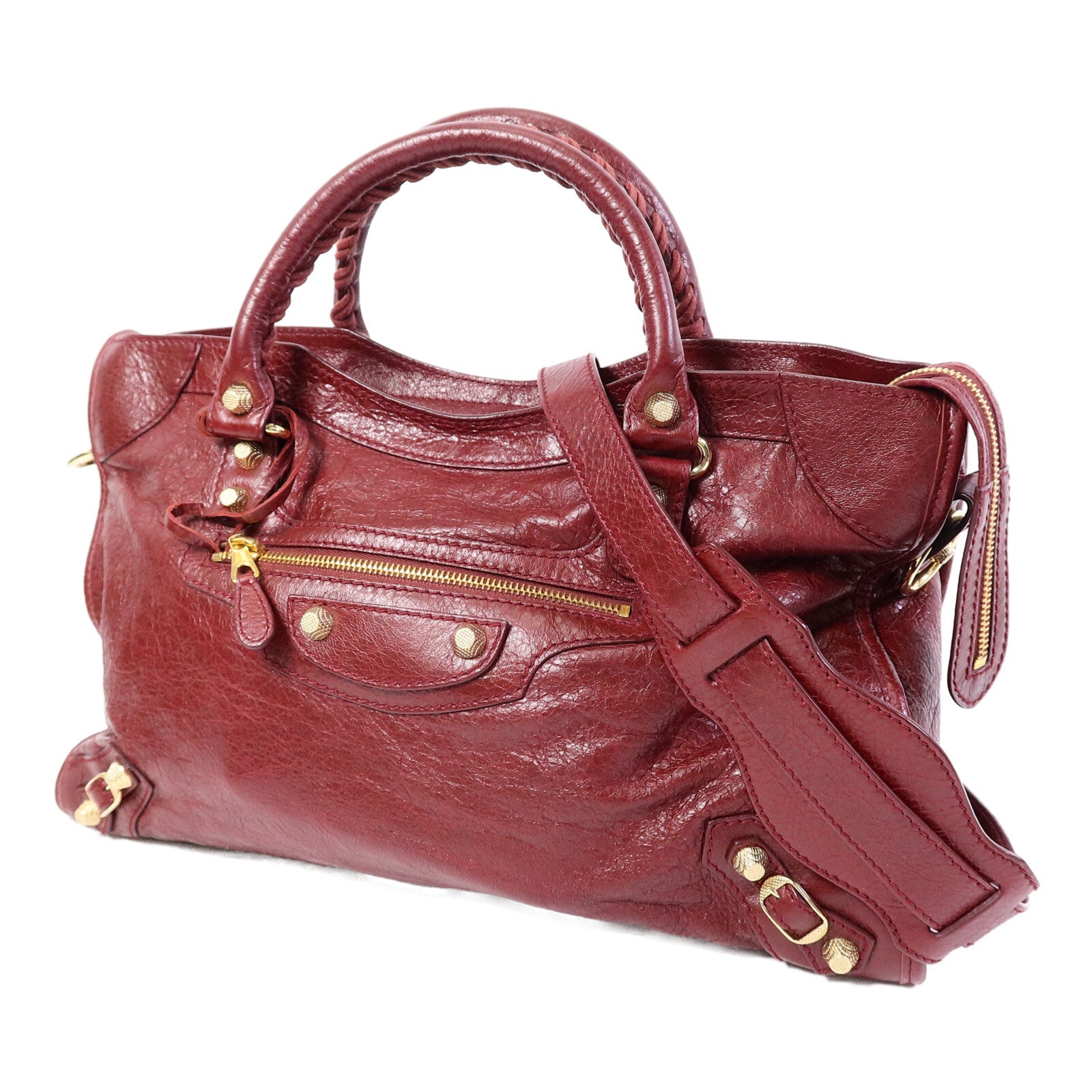 BALENCIAGA 牛皮皮革City手挽肩背兩用袋