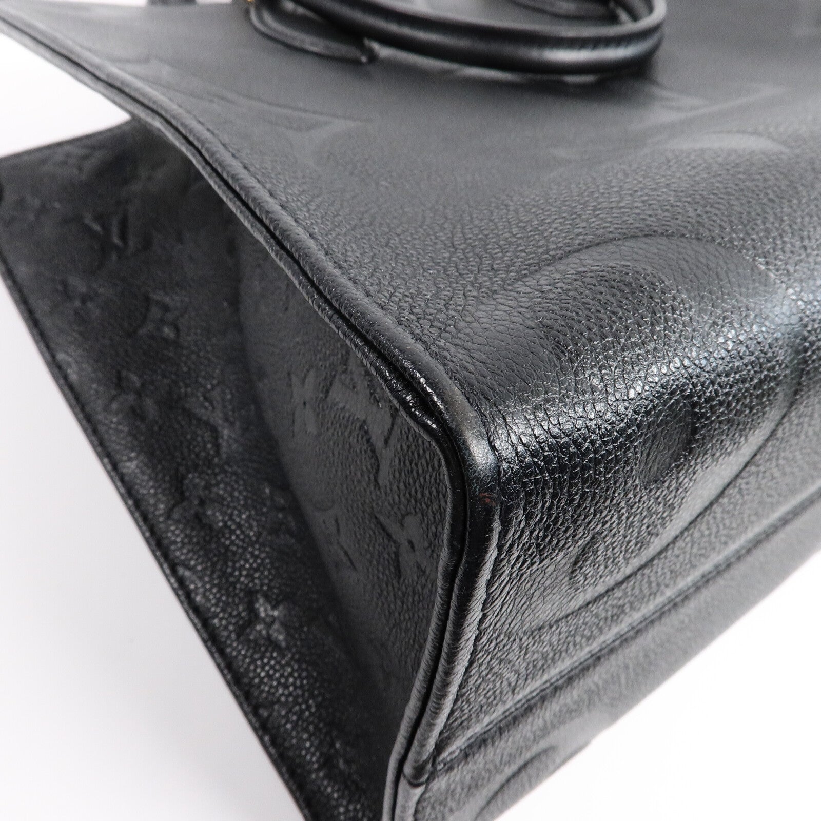 LOUIS VUITTON Monogram Empreinte On The Go MM金扣手挽肩背兩用袋