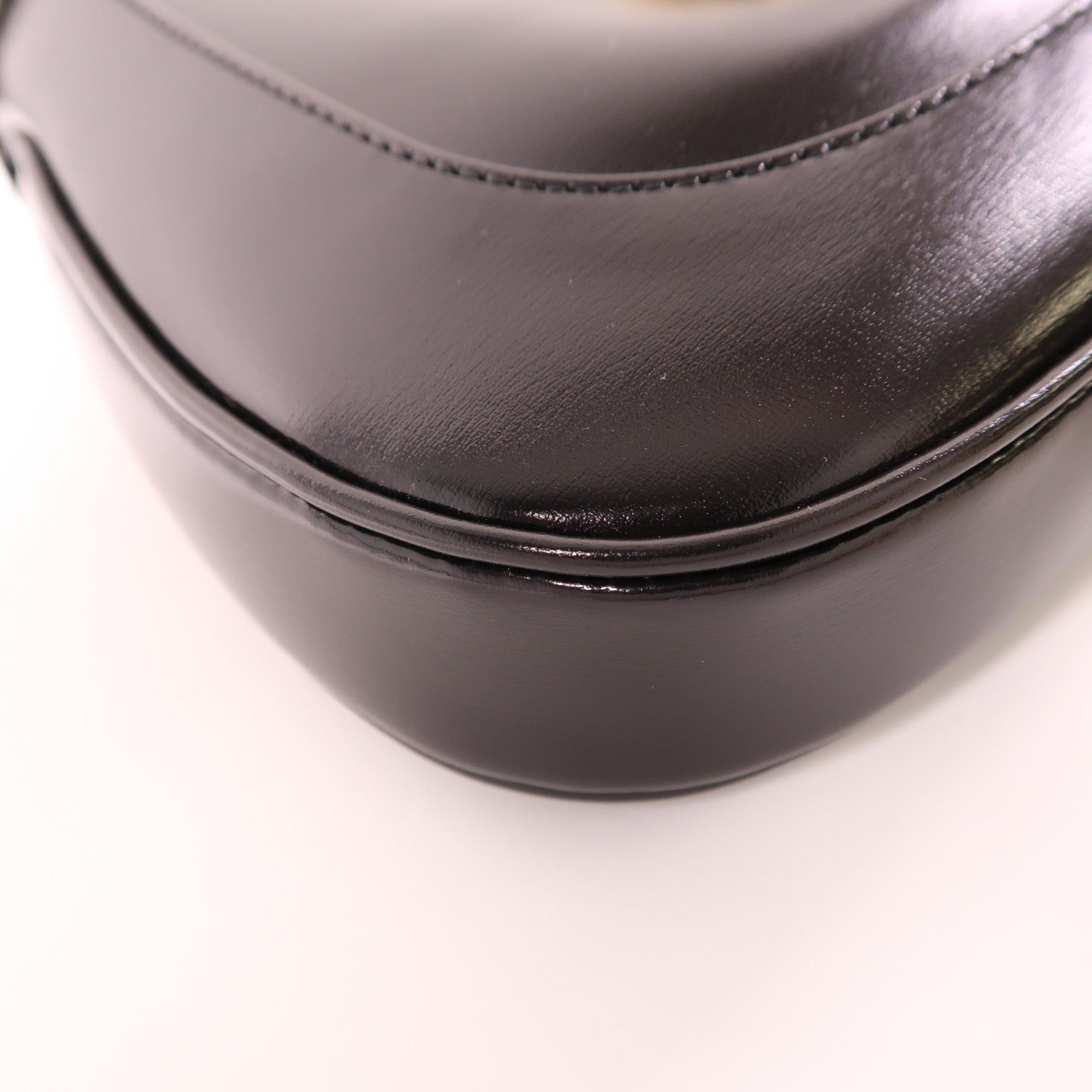 GUCCI GHW Jackie 1961 Shoulder Bag Black Leather 636709
