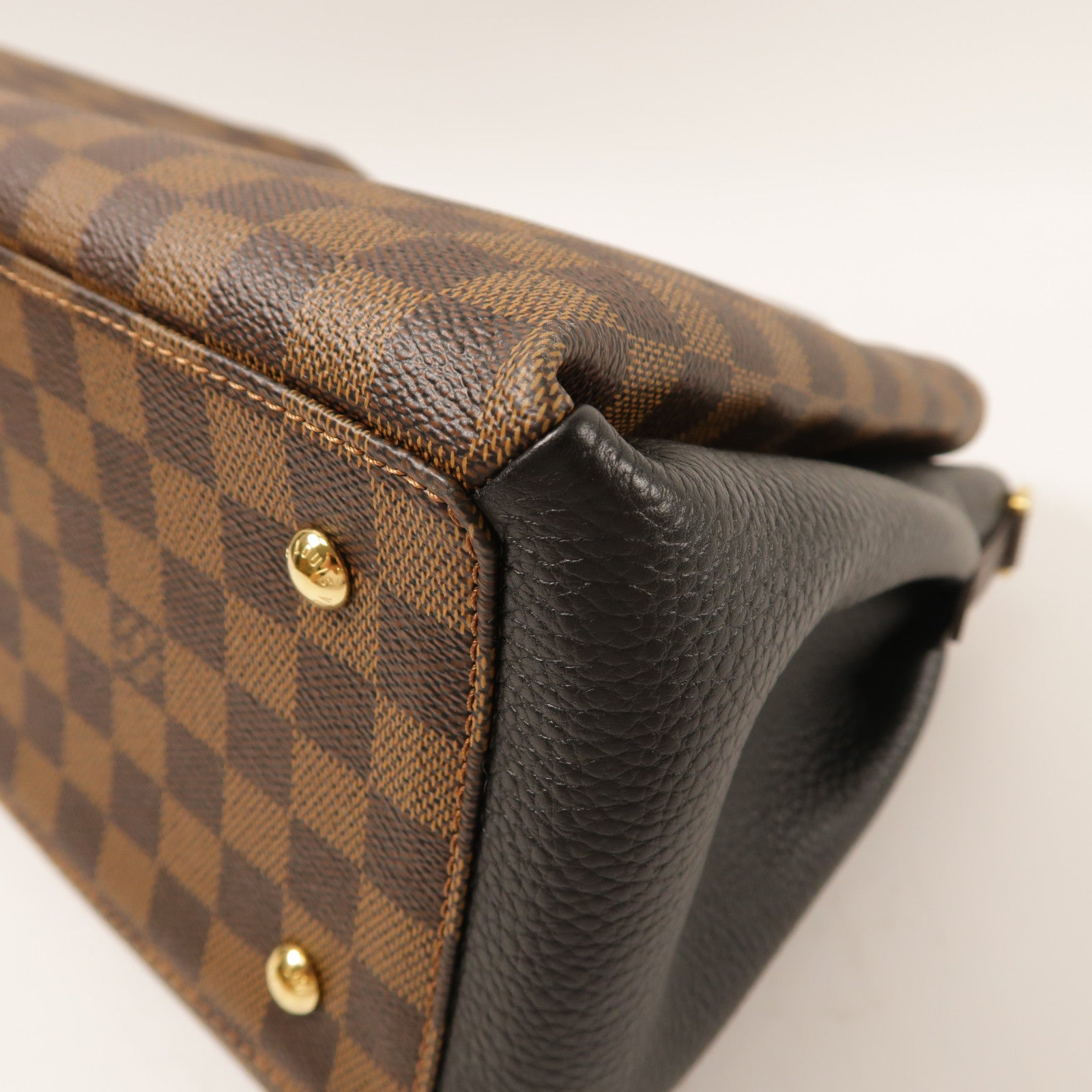 LOUIS VUITTON Damier Normandy金扣手挽肩背兩用袋