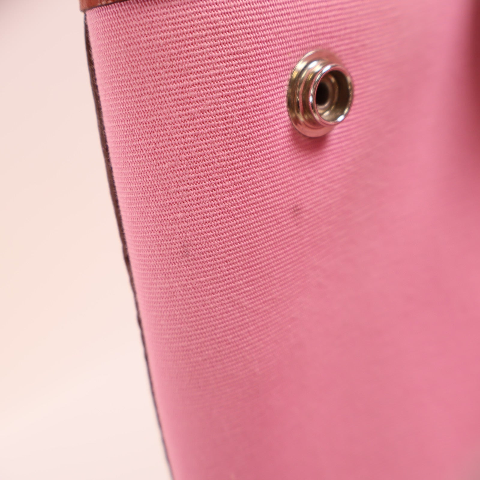 HERMES 帆布Garden File PM銀扣手挽肩背兩用袋