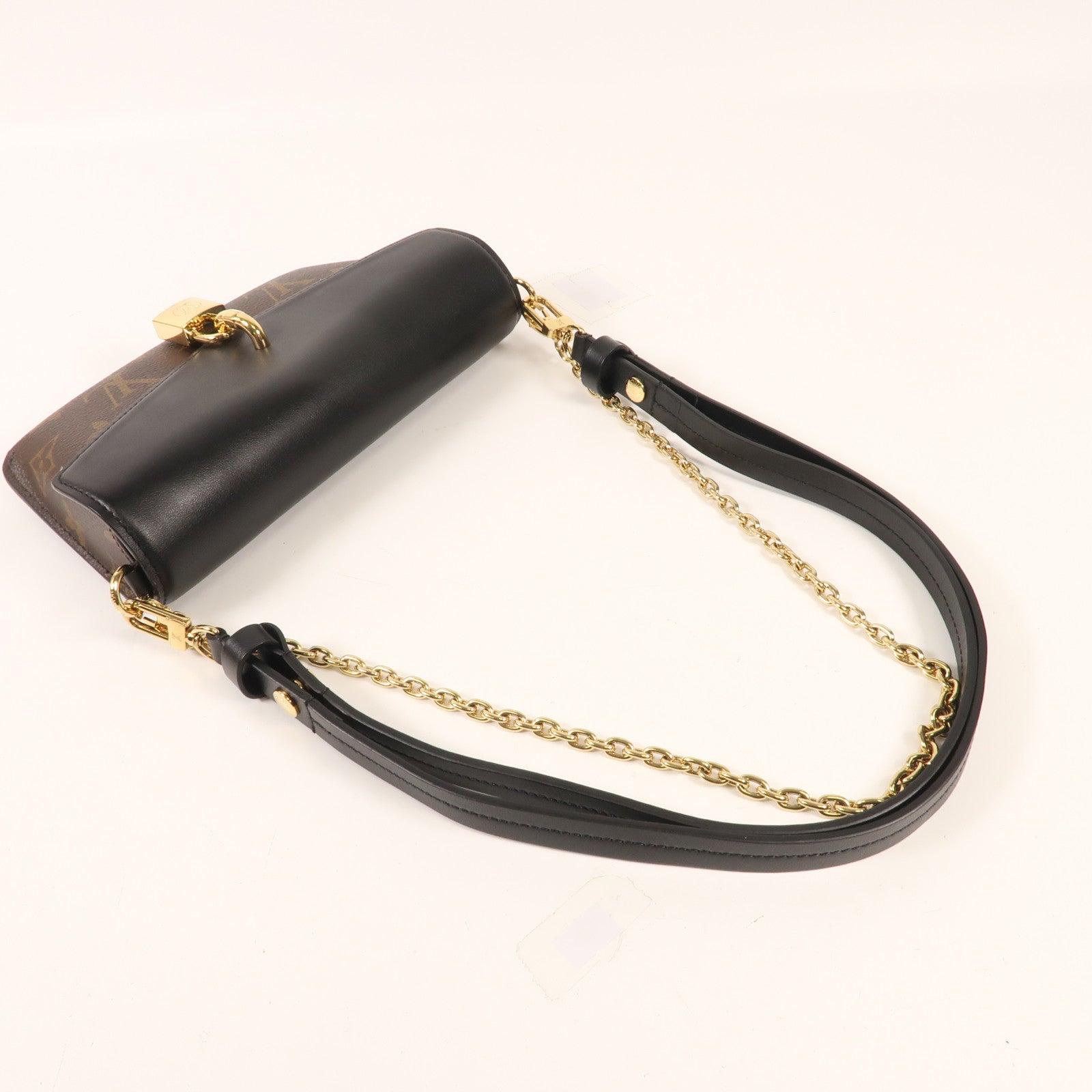 LOUIS VUITTON Monogram Padlock On Strap金扣手挽肩背兩用袋