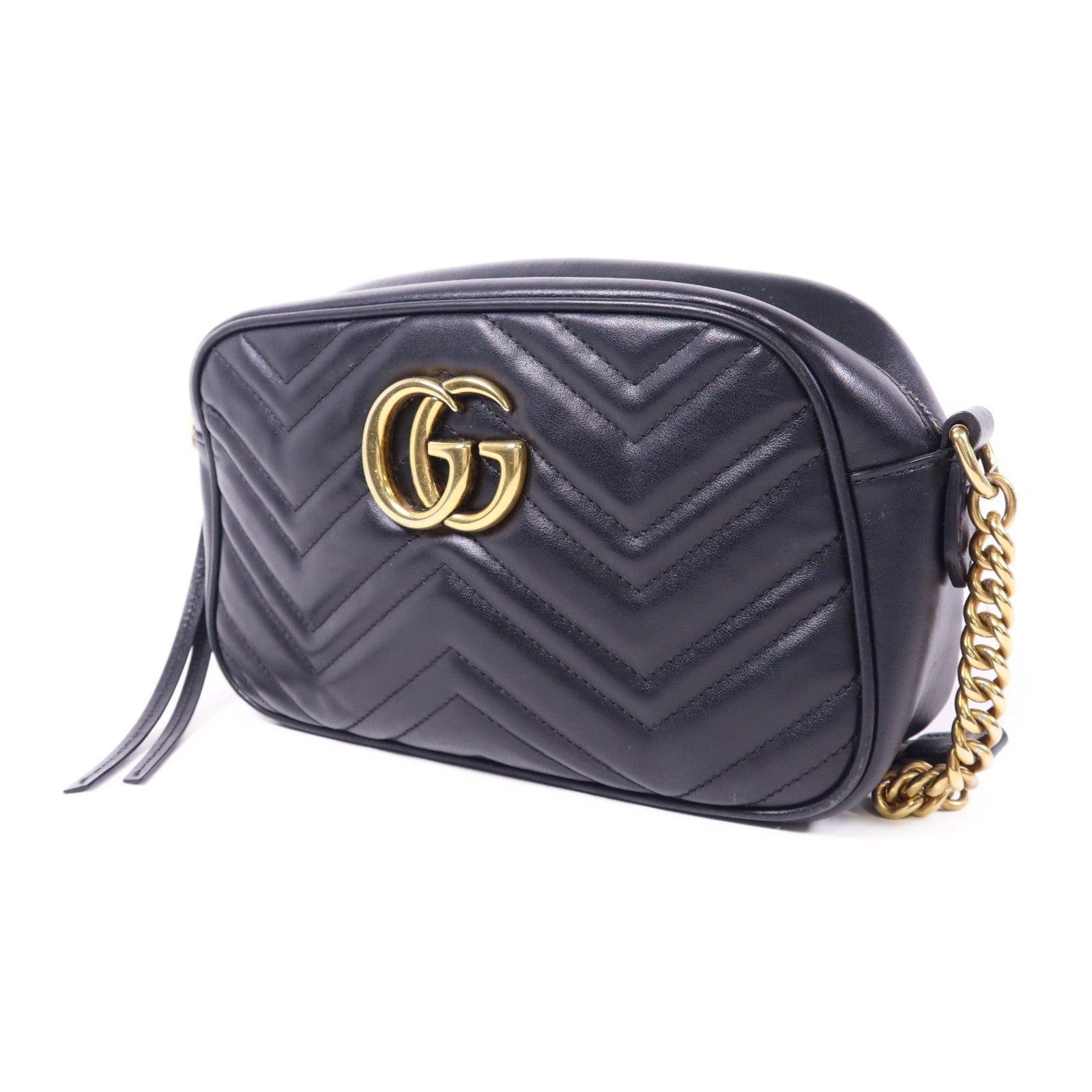 GUCCI 牛皮皮革GG Marmont Shoulder Bag金扣肩背袋