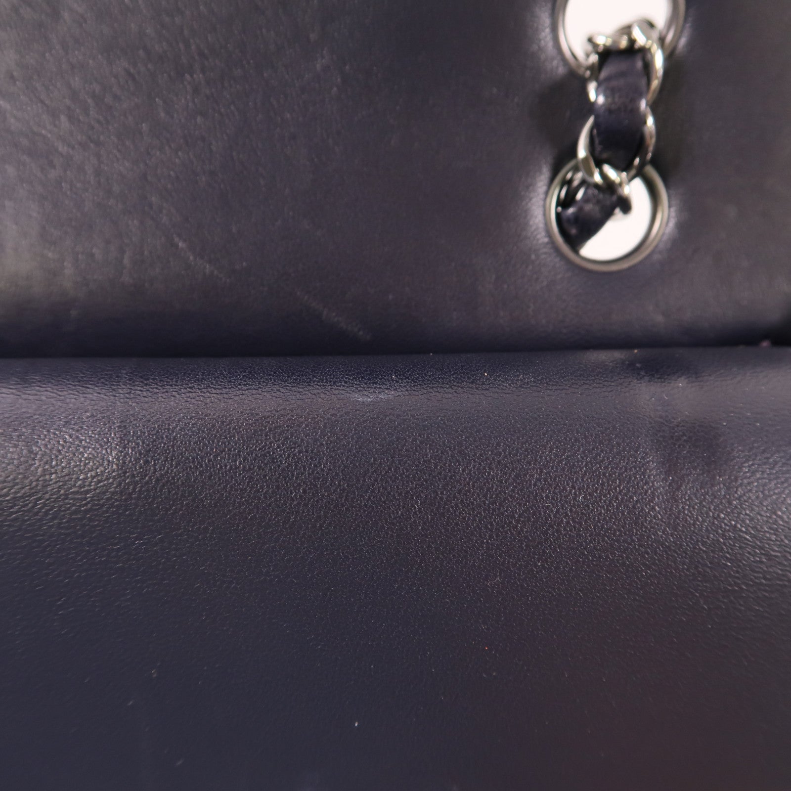 CHANEL 羊皮皮革Classic 25銀扣鏈帶肩背袋