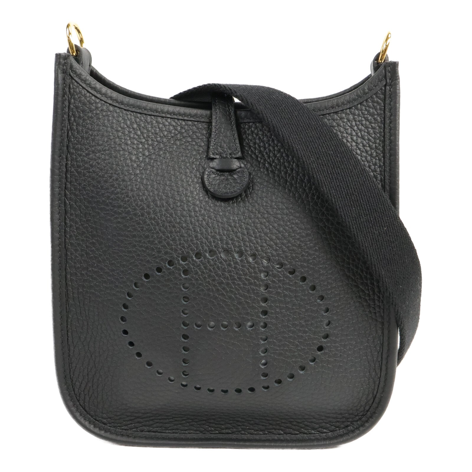 HERMES Clemence皮革Evelyne TPM肩背袋Noir