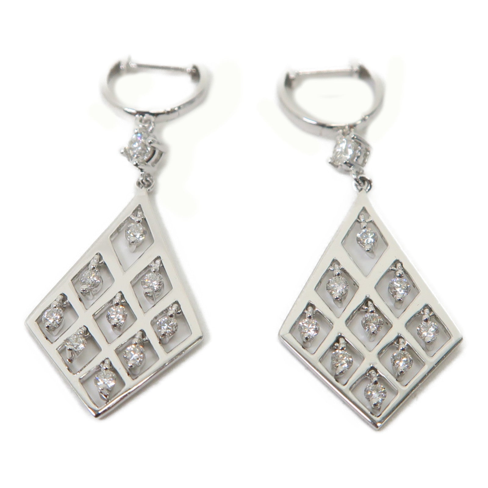 JEWELRY 【激減優惠】18K白金Diamond Earrings 0.20ct/0.41ct鑽石耳環
