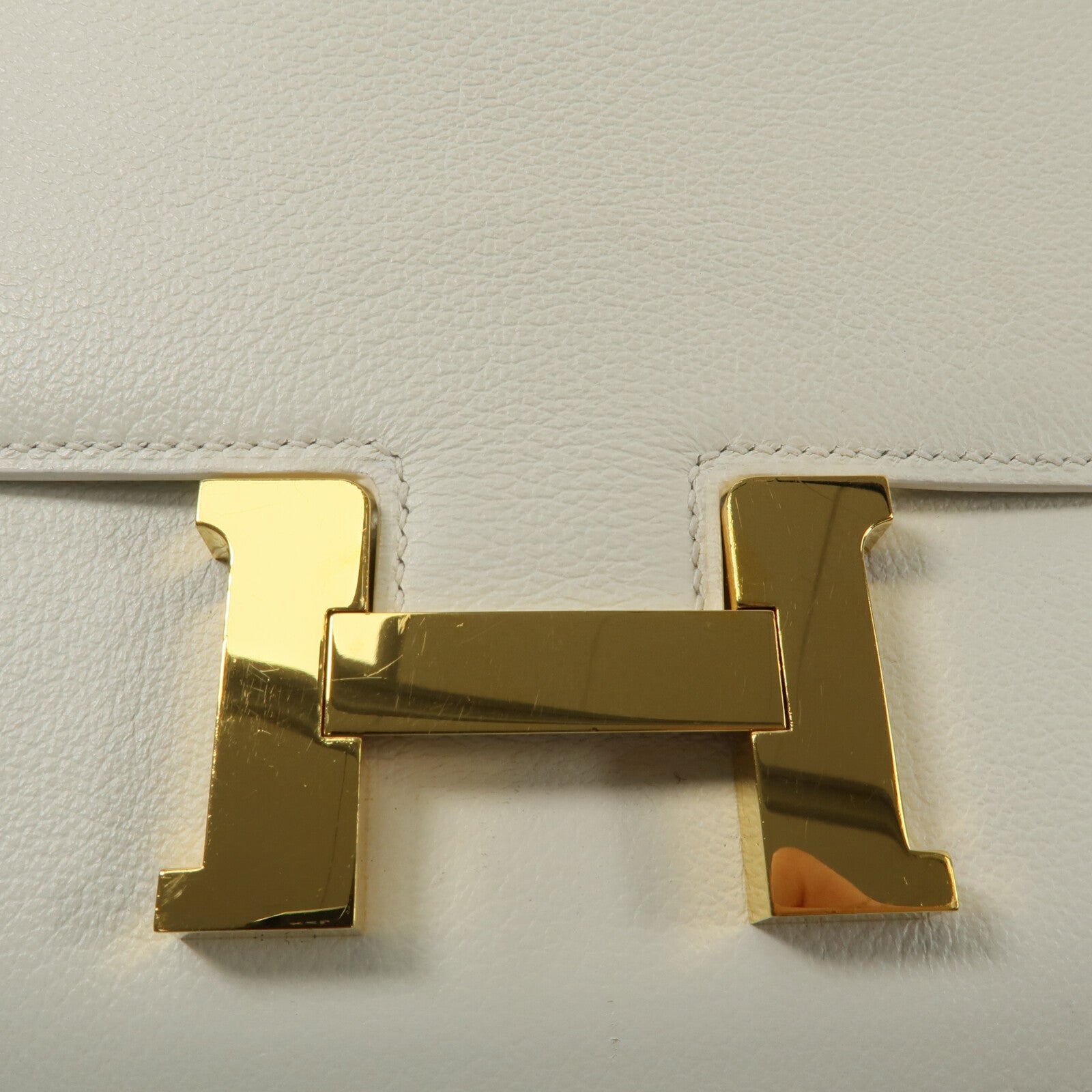HERMES Evercolor皮革Constance Mini肩背袋Nata