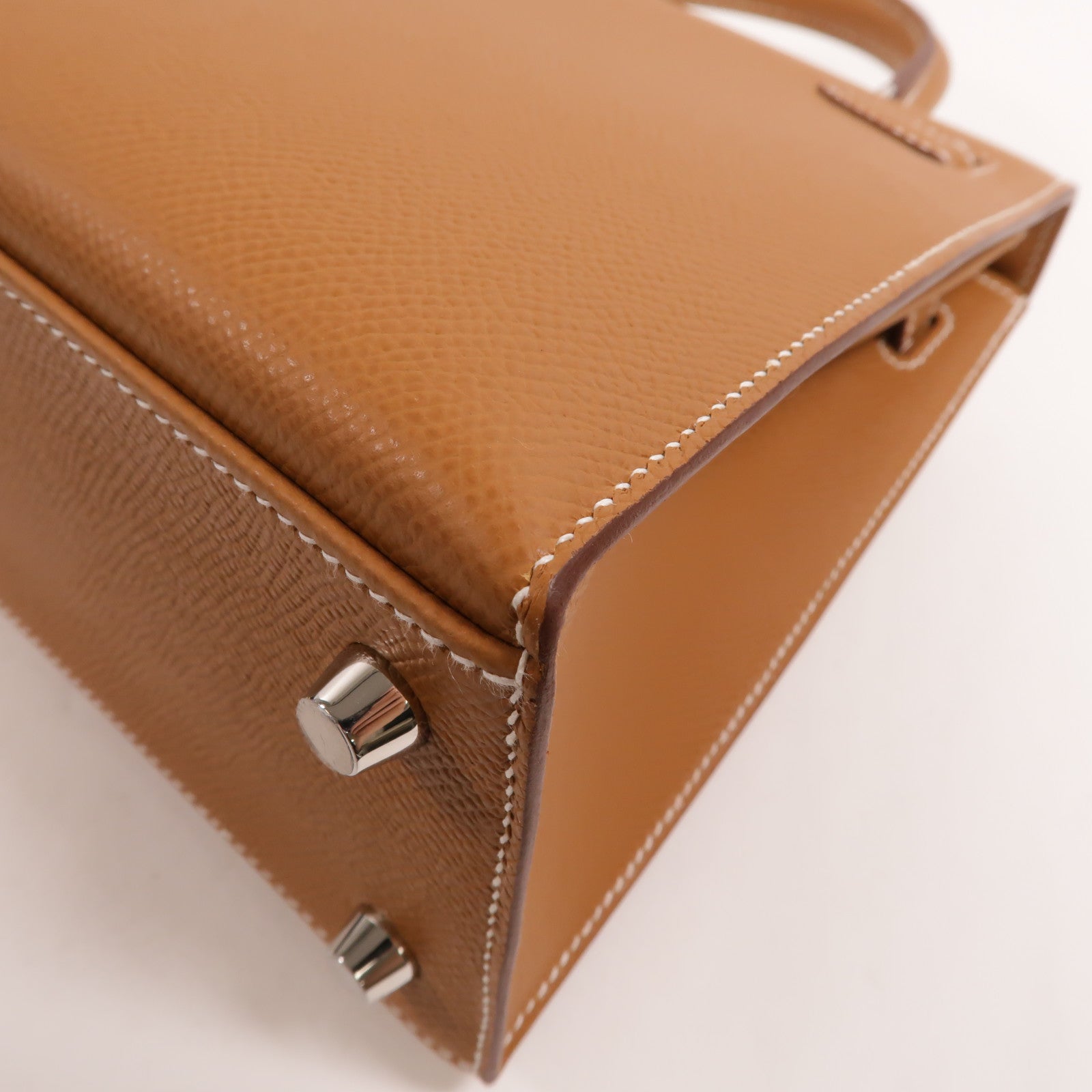 HERMES Epsom Sellier皮革Kelly 25手挽肩背兩用袋Gold