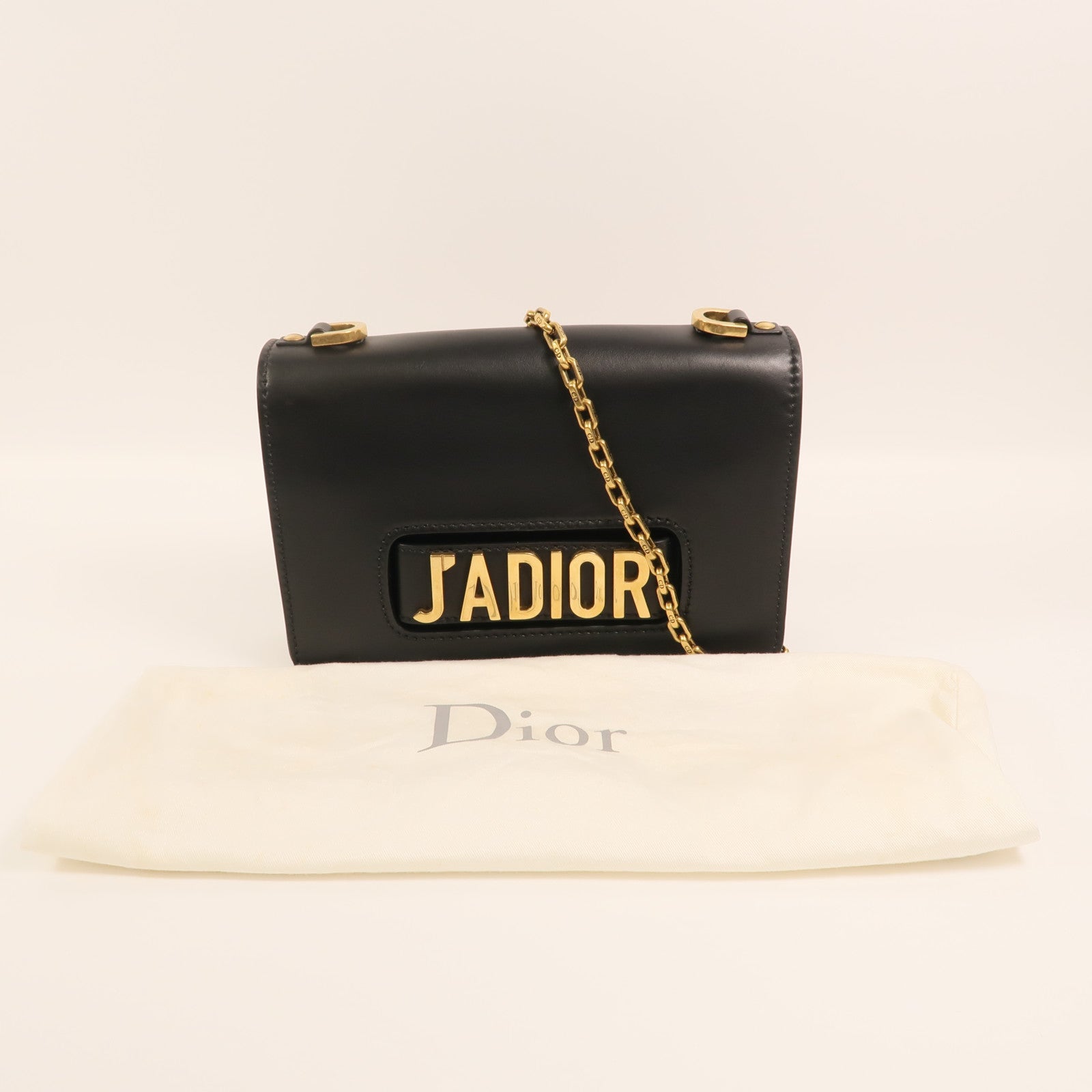 Dior 牛皮皮革J'Adior鏈帶肩背袋