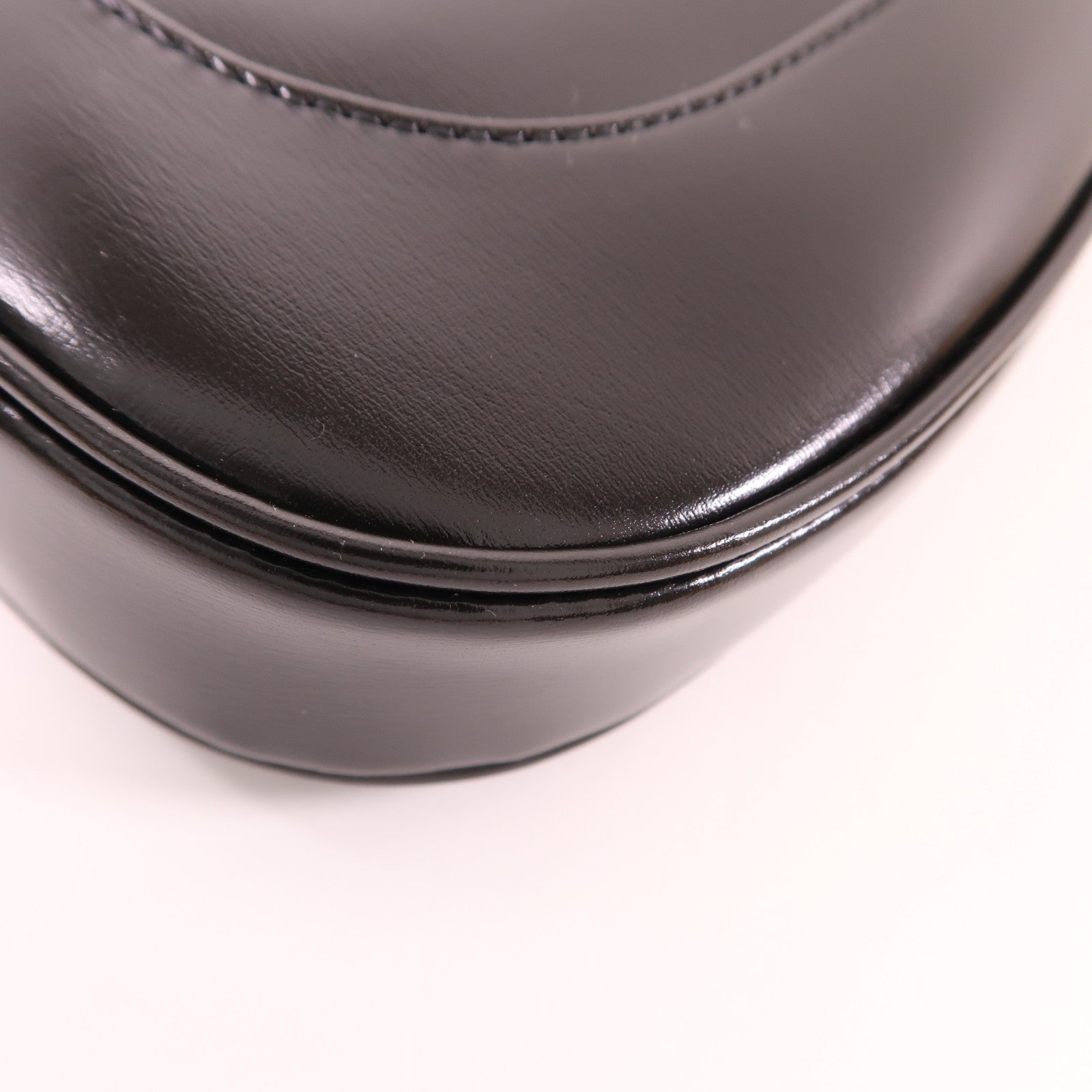 GUCCI GHW Jackie 1961 Shoulder Bag Black Leather 636709