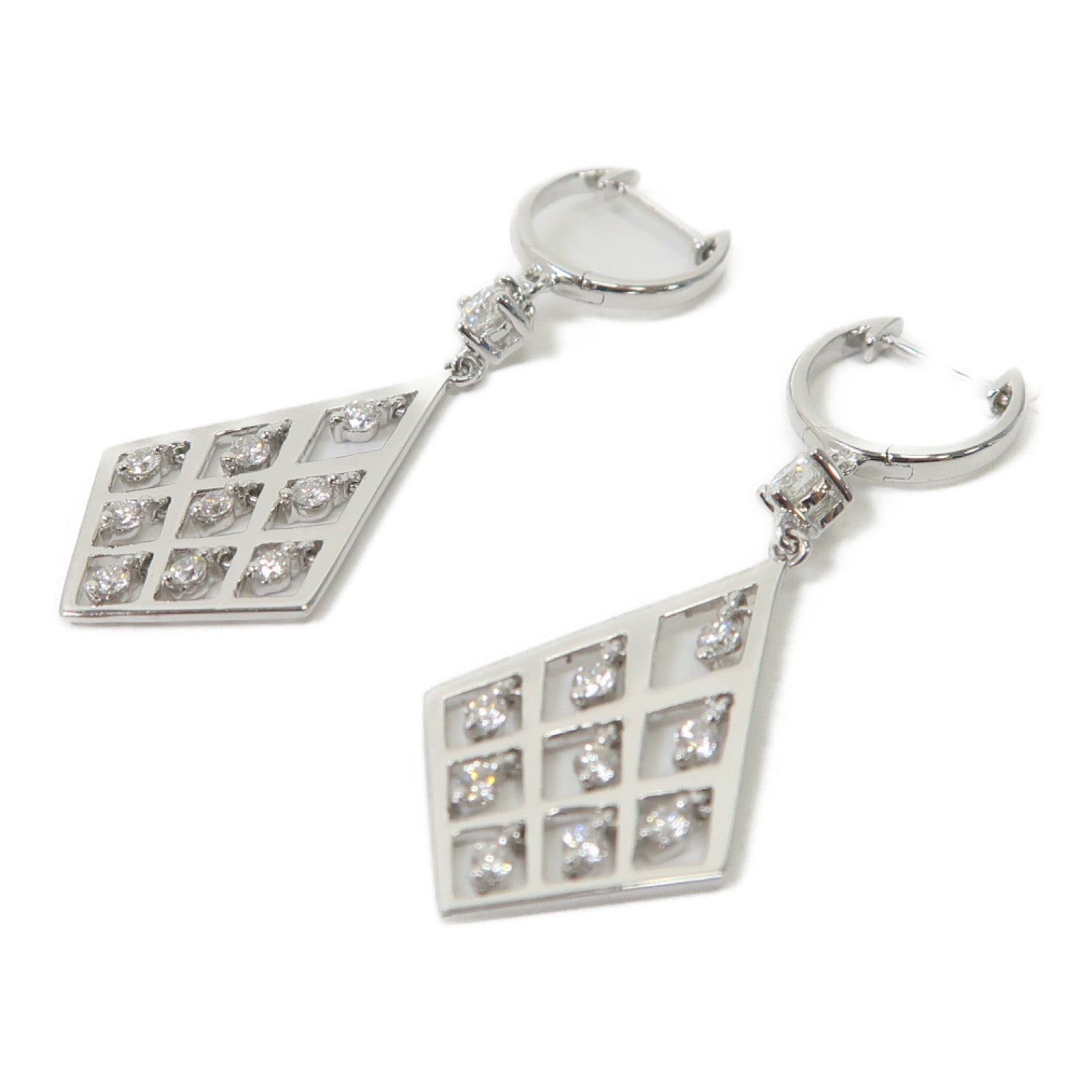 JEWELRY 【激減優惠】18K白金Diamond Earrings 0.20ct/0.41ct鑽石耳環
