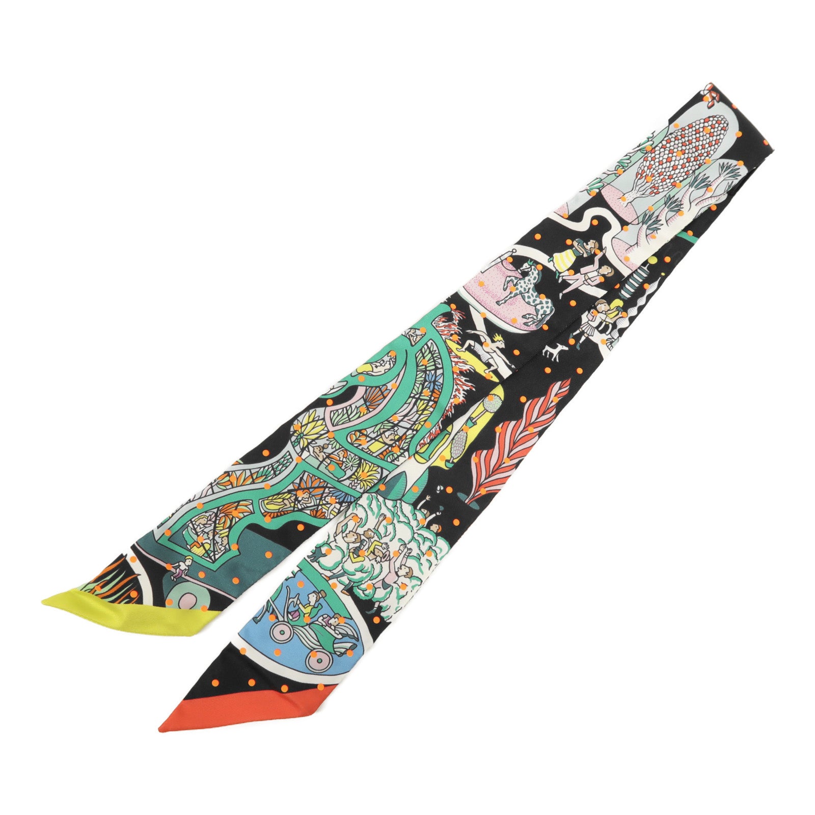 HERMES 絲質Twilly絲巾