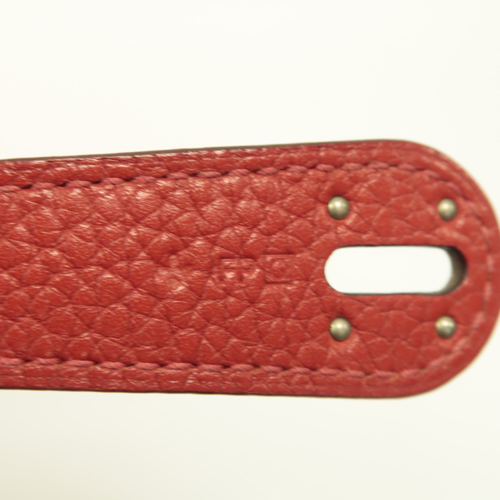 HERMES 【激減優惠】Clemence皮革Lindy 34銀扣手挽肩背兩用袋法拉利紅色