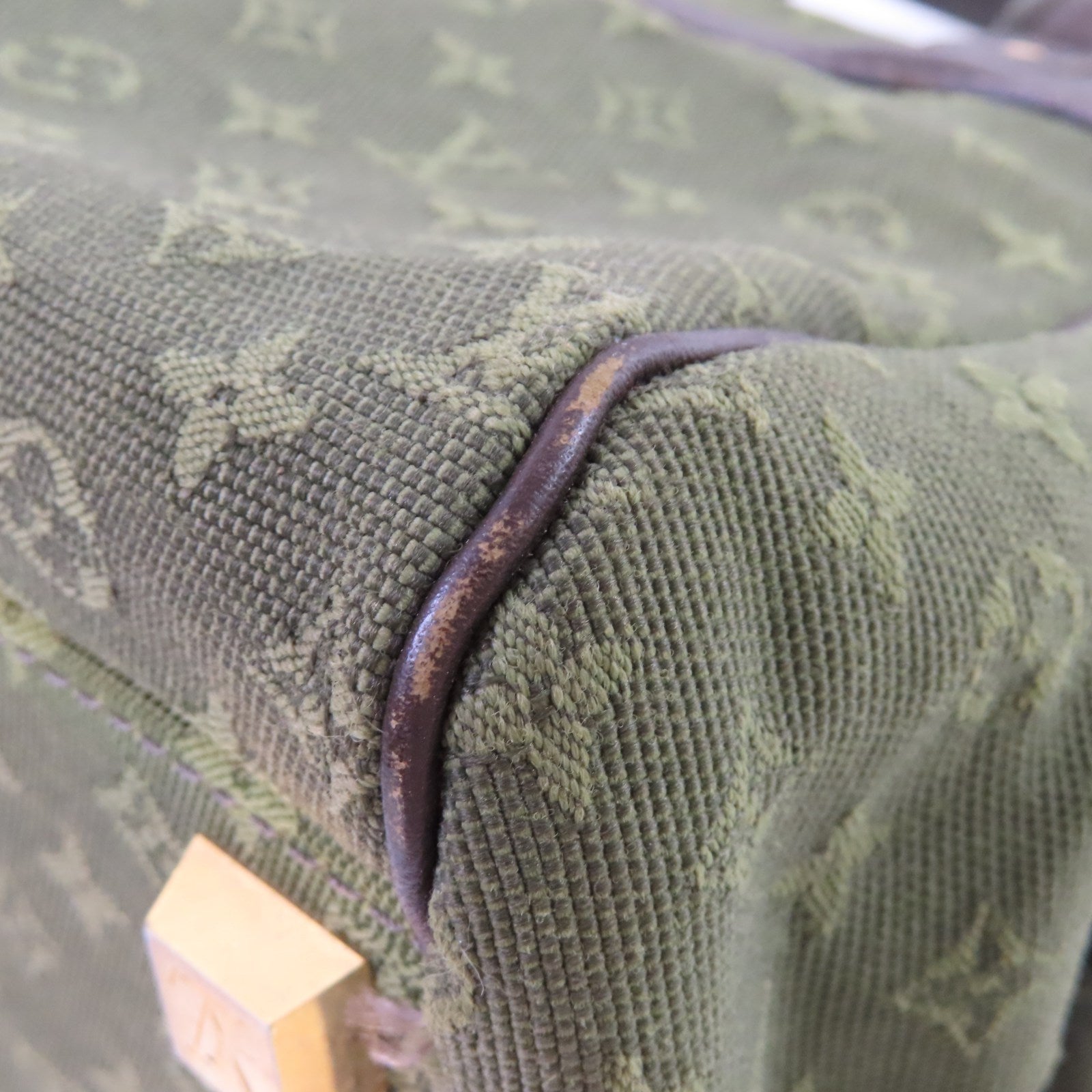 LOUIS VUITTON 【激減優惠】Monogram Mini Josephine PM Handbag金扣手挽袋軍綠色/啡色