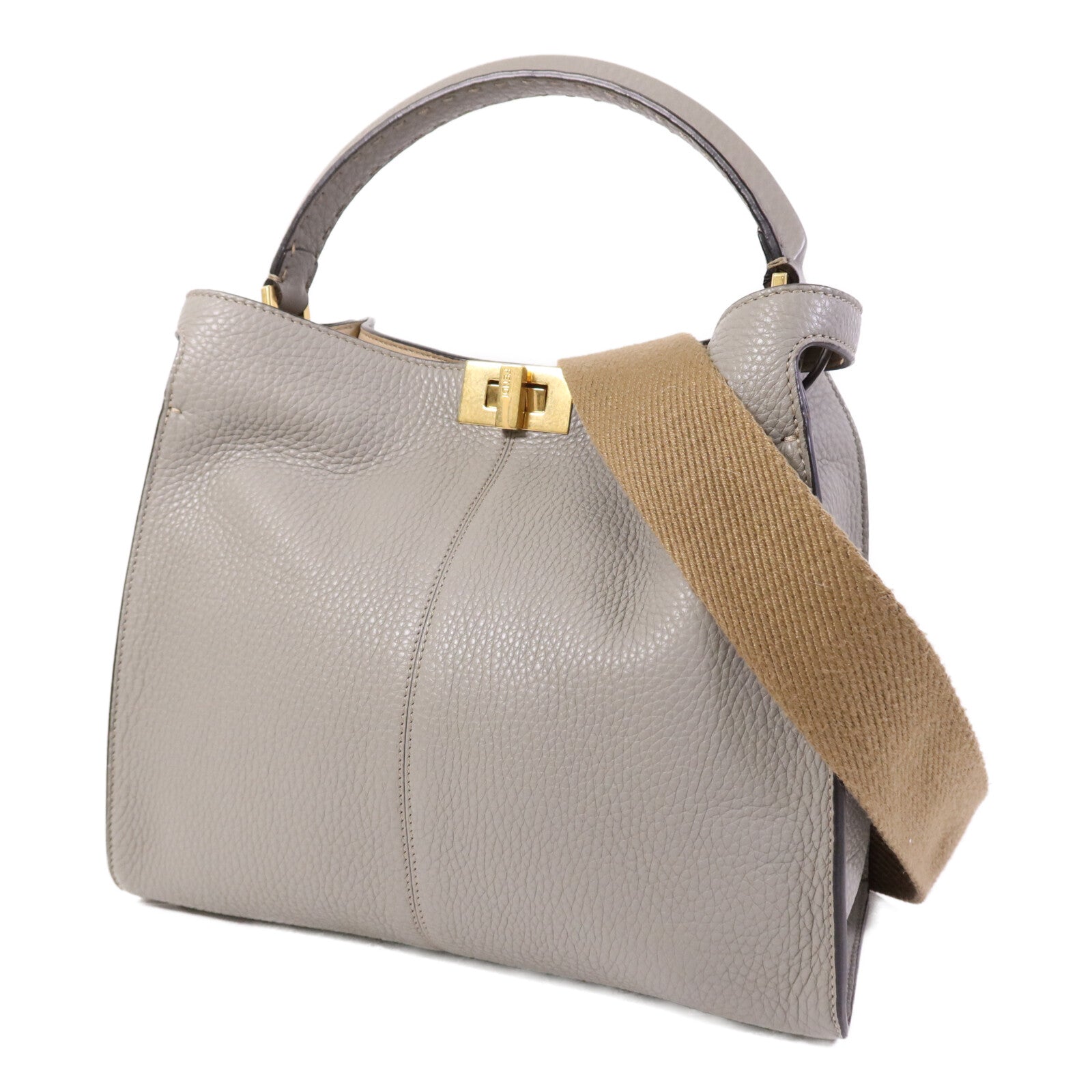 FENDI 牛皮皮革Peekaboo X-Lite金扣手挽肩背兩用袋