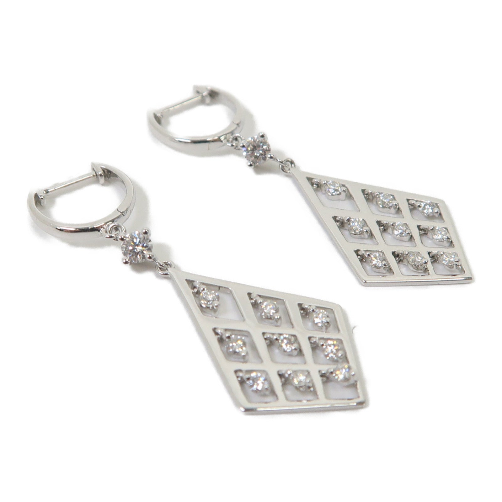 JEWELRY 【激減優惠】18K白金Diamond Earrings 0.20ct/0.41ct鑽石耳環