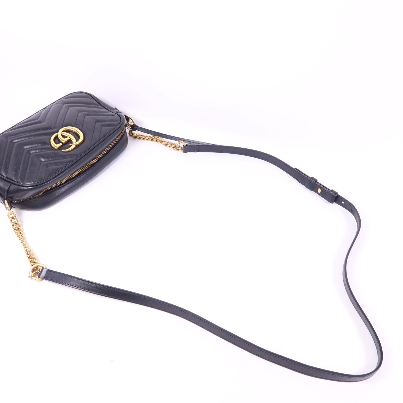 GUCCI 牛皮皮革GG Marmont Shoulder Bag金扣肩背袋