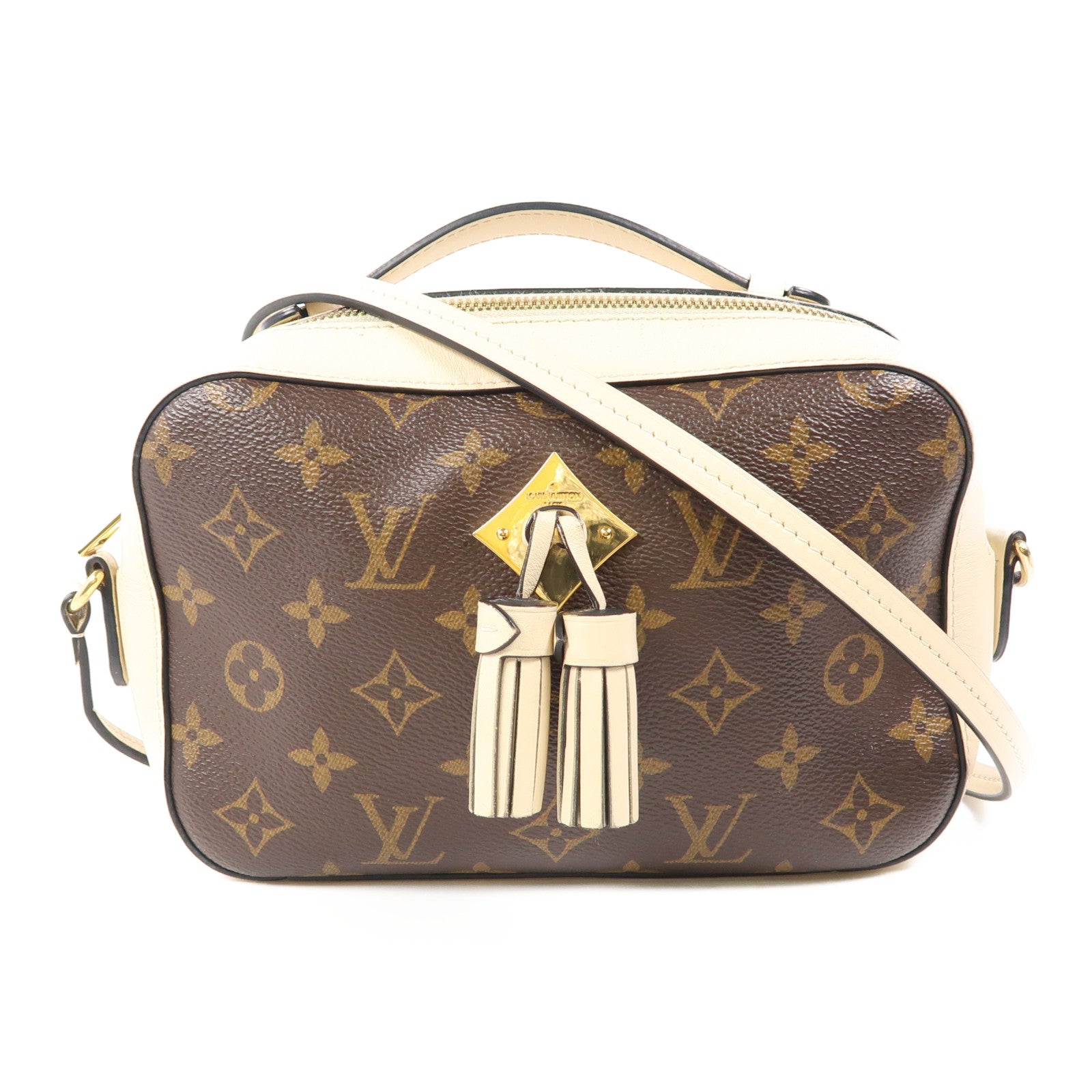 LOUIS VUITTON 【激減優惠】Monogram Saintonge金扣手挽肩背兩用袋