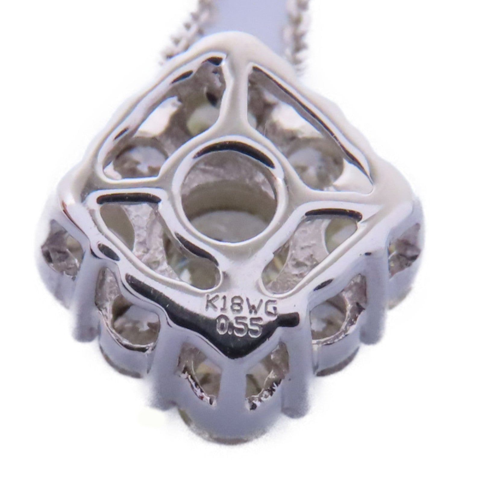 JEWELRY 18K白金Diamond Necklace 0.5ct鑽石項鍊