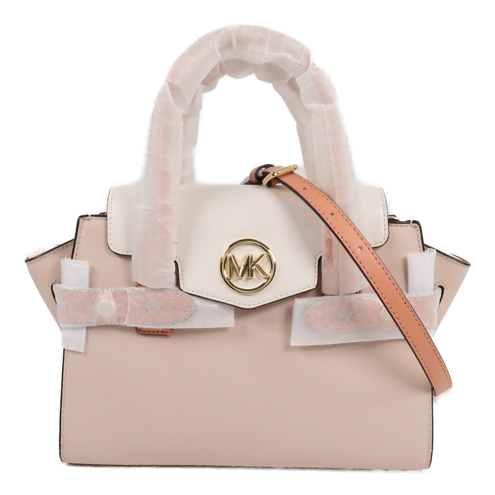 Michael Kors 牛皮皮革Medium Carmen手挽肩背兩用袋
