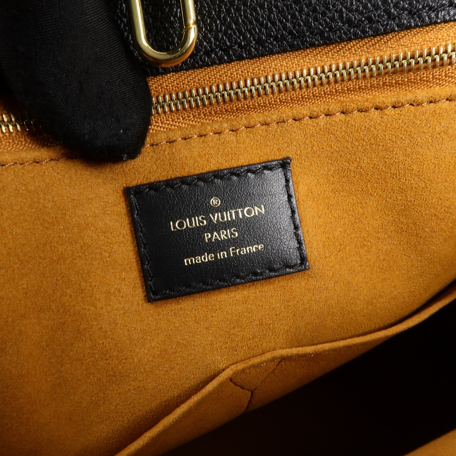 LOUIS VUITTON Monogram Empreinte On The Go MM金扣手挽肩背兩用袋