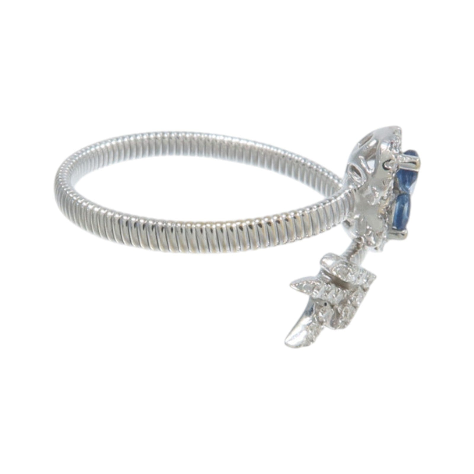 JEWELRY 18K白金Sapphire Diamond Ring藍寶石/鑽石戒指