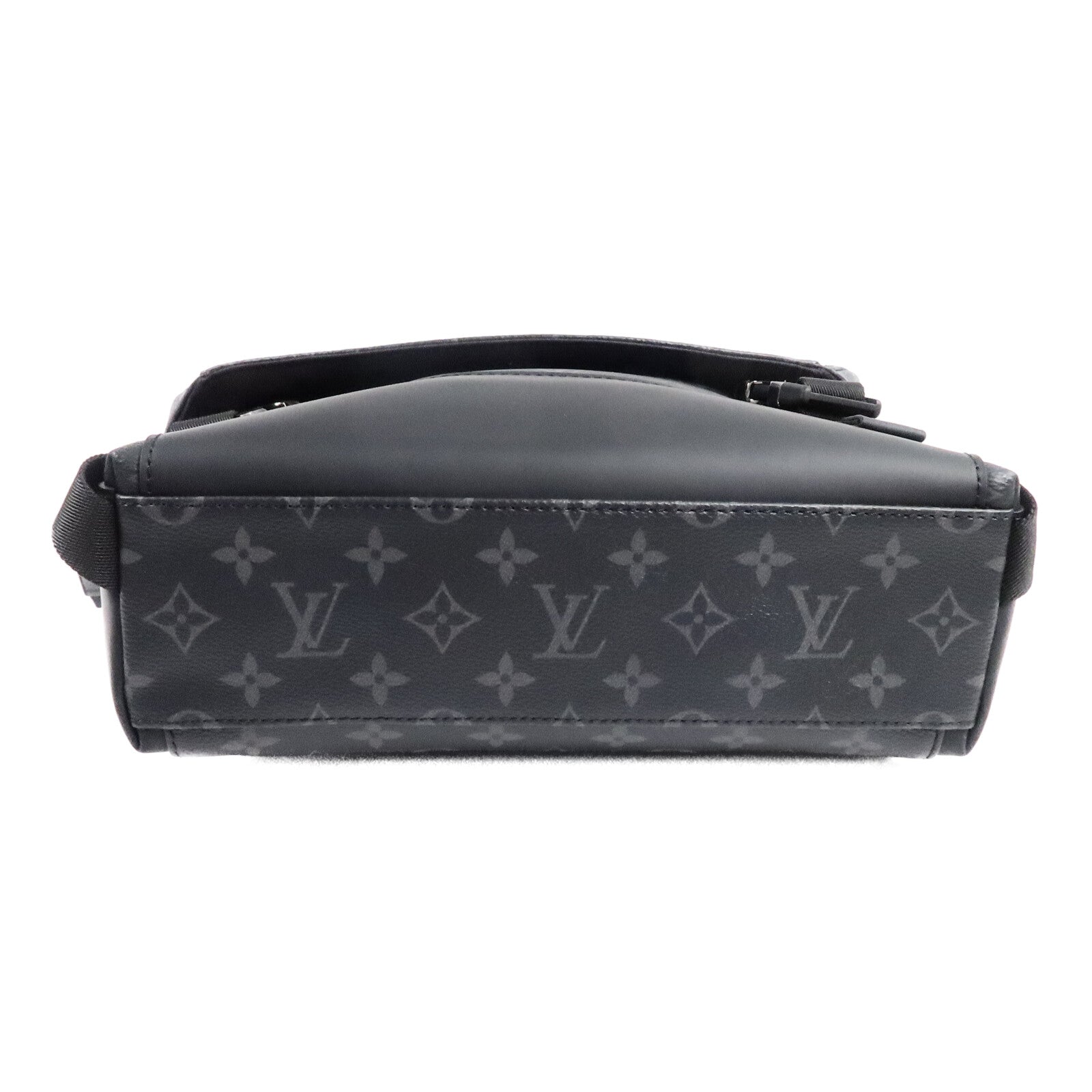 LOUIS VUITTON Monogram Eclipse Messenger PM Voyager銀扣肩背袋