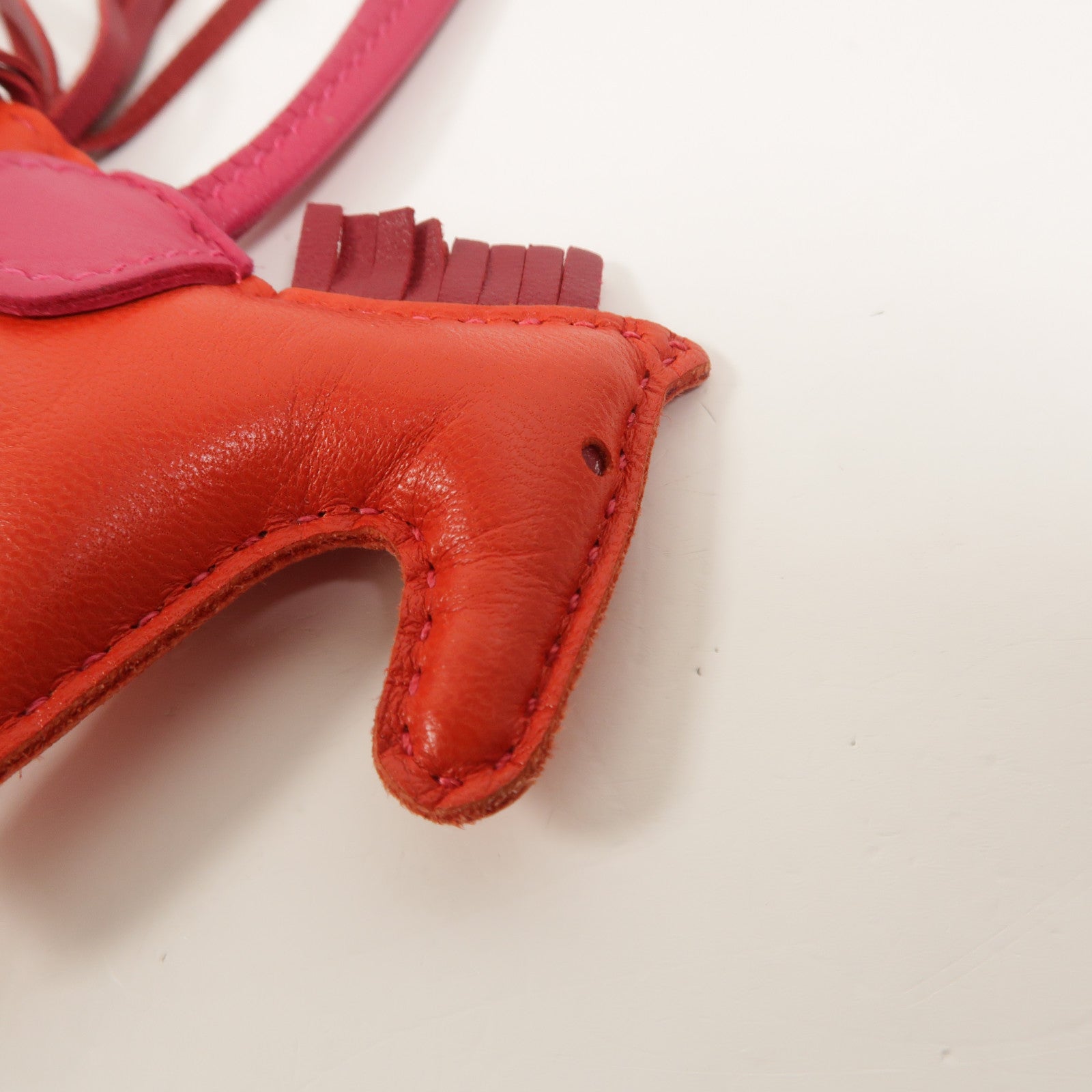 HERMES Milo皮革Rodeo PM掛飾Indien/Mexico/Rubis