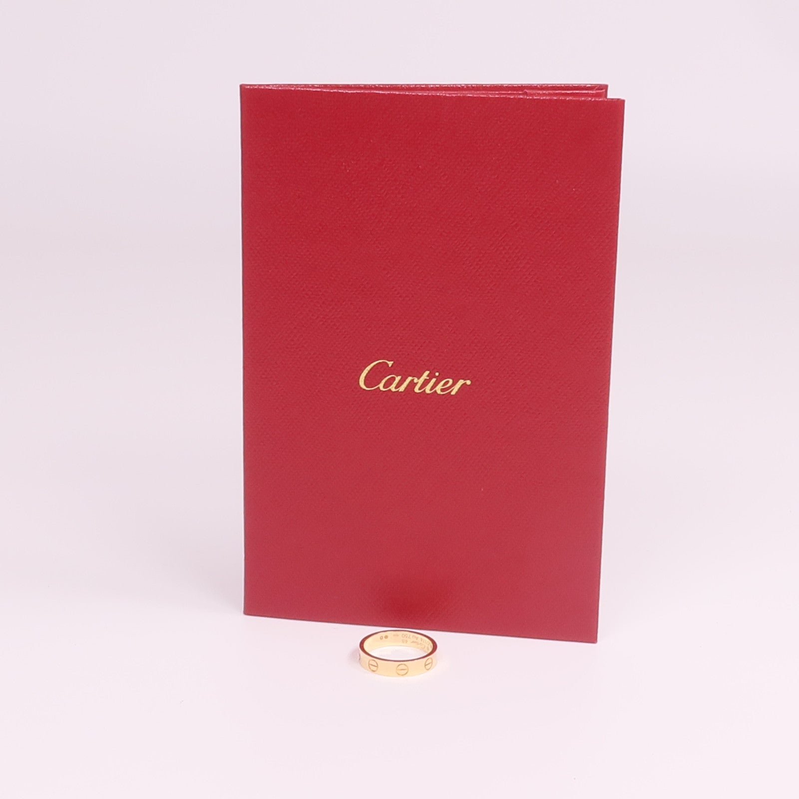 CARTIER 18K玫瑰金Love Ring戒指Cartier#48/US#4.5