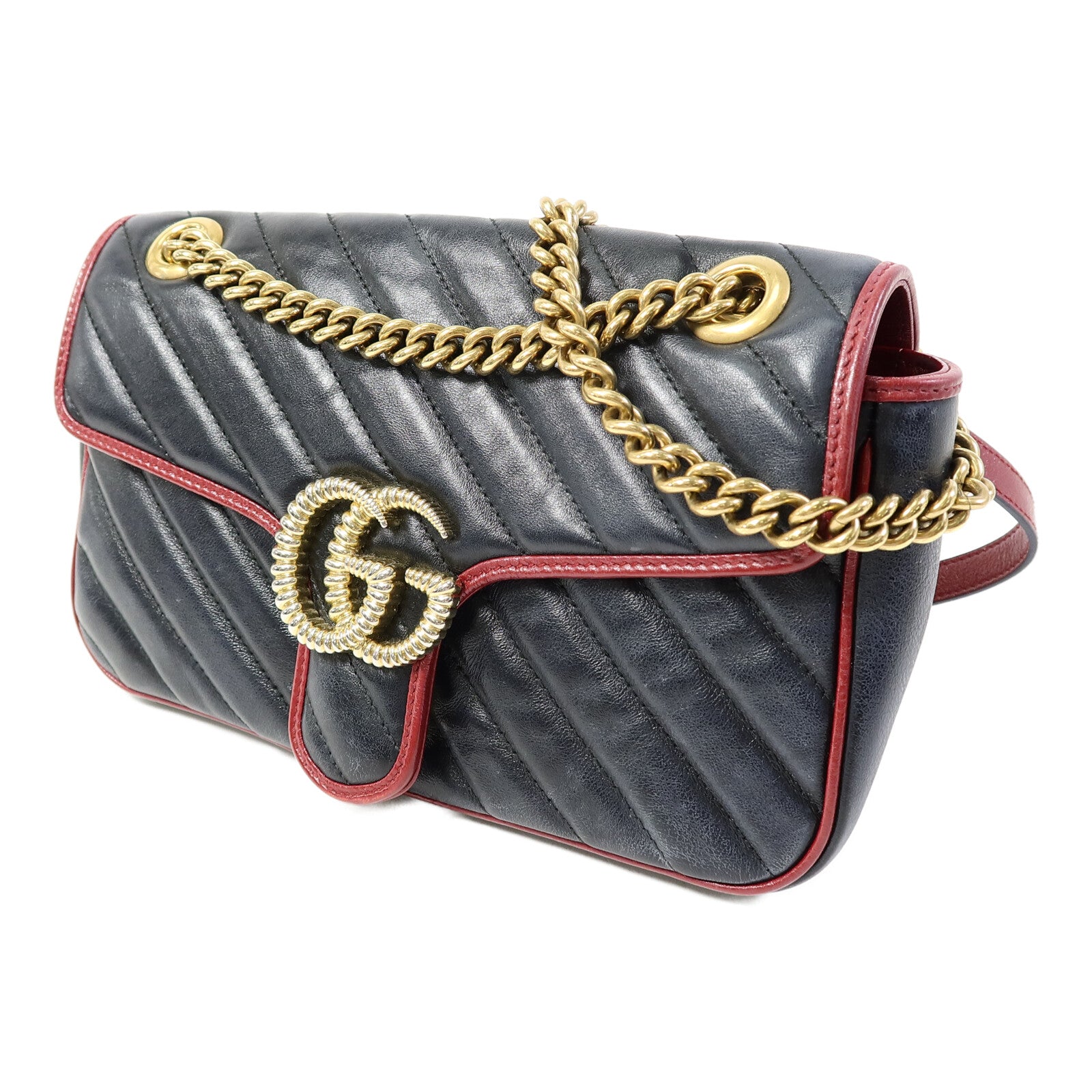 GUCCI GG Marmont Shoulder Bag鏈帶肩背袋