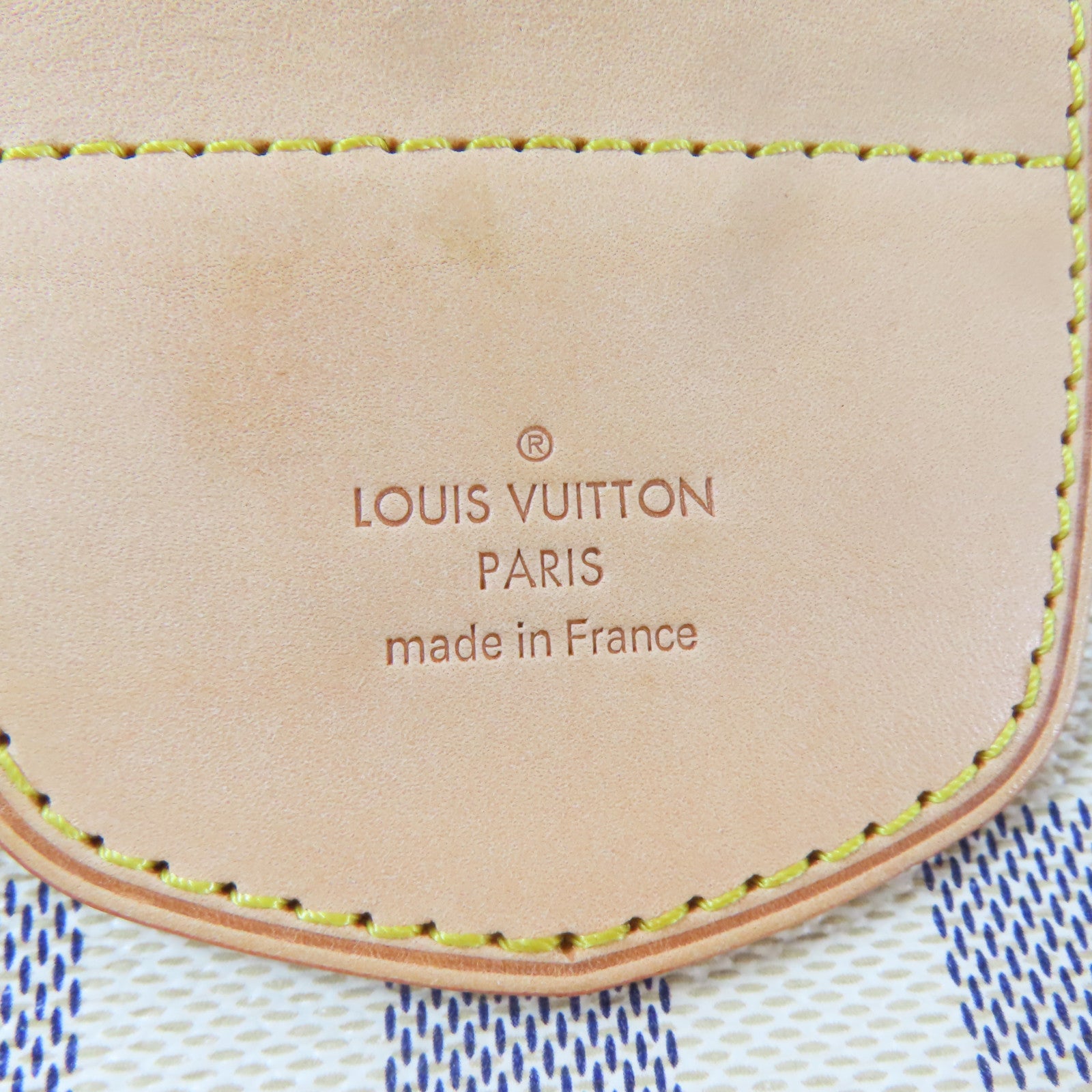 LOUIS VUITTON Damier Azur Stresa PM Shoulder Bag金扣肩背袋白色
