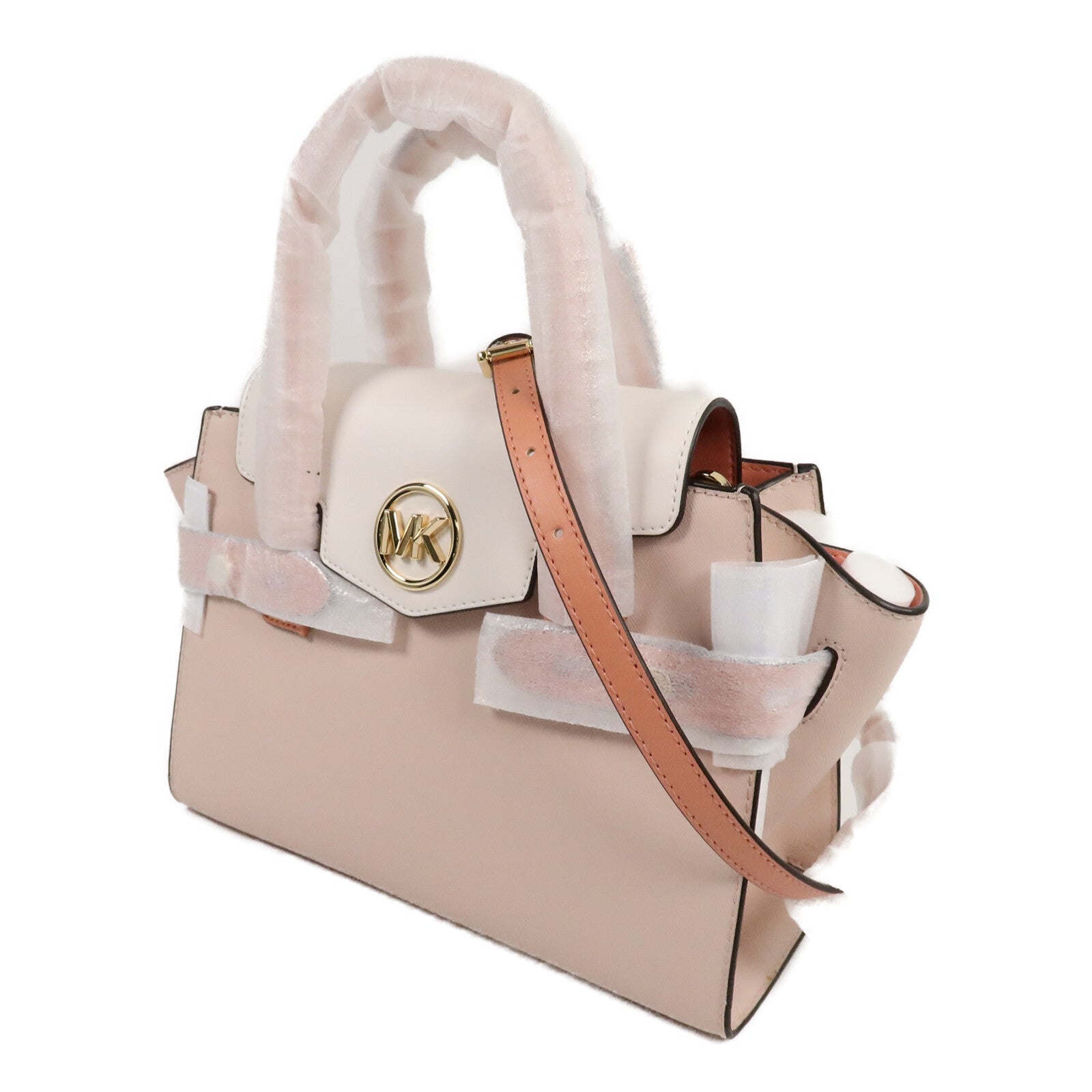 Michael Kors 牛皮皮革Medium Carmen手挽肩背兩用袋