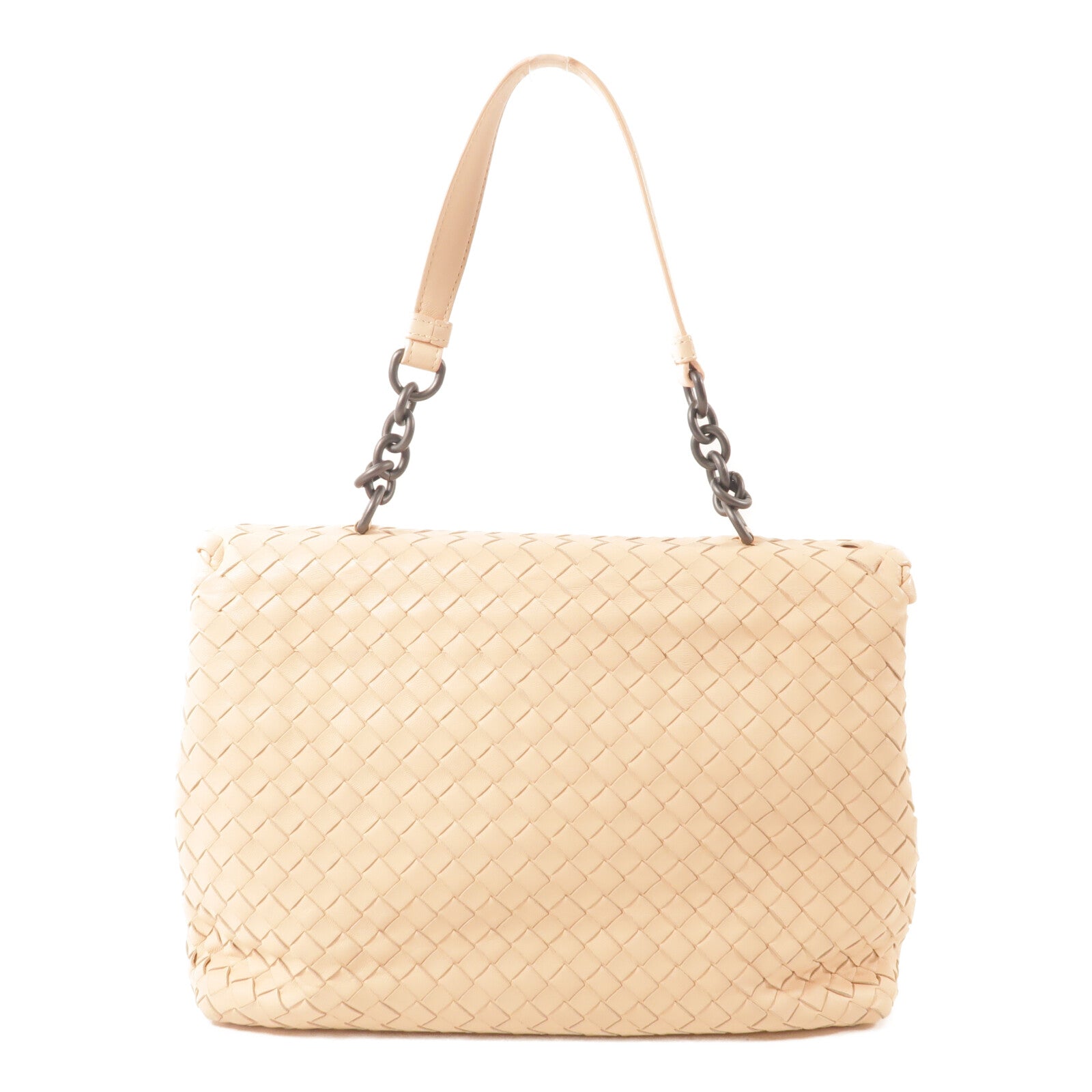 BOTTEGA VENETA 羊皮皮革Intrecciato Olimpia鏈帶肩背袋