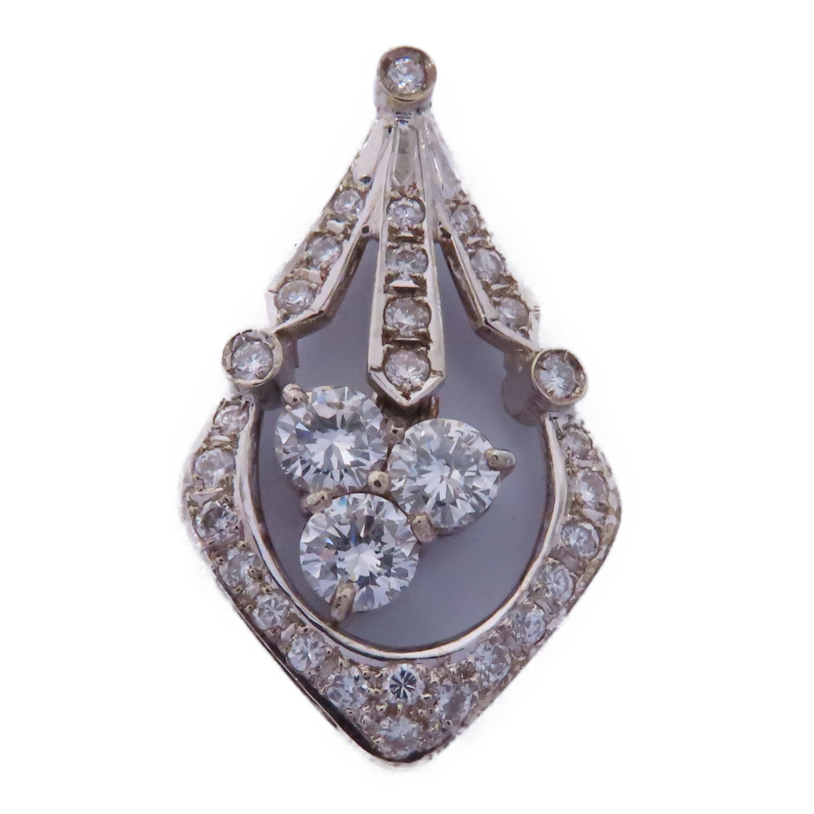 JEWELRY 【激減優惠】14K白金Diamond Pendant 鑽石吊墜