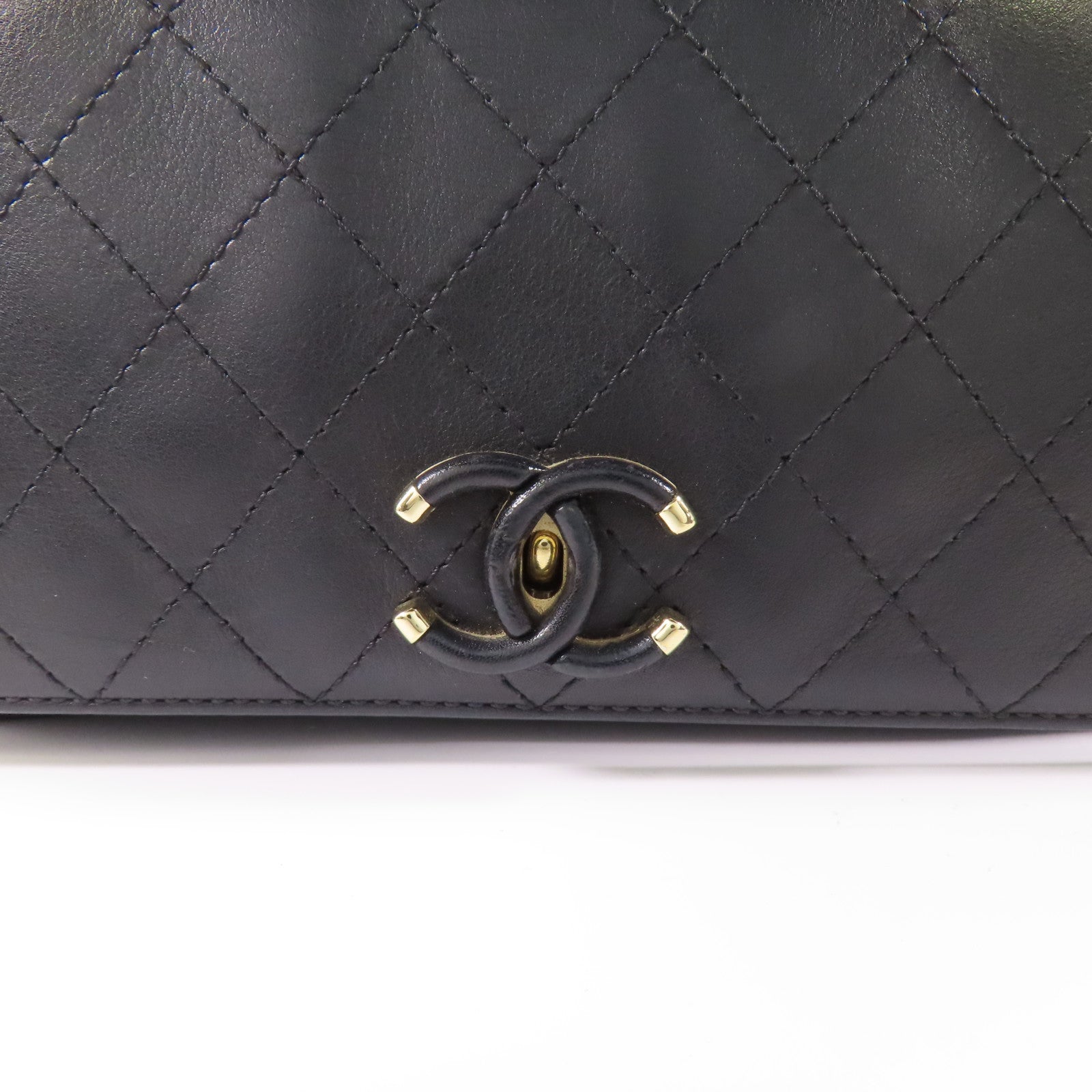 CHANEL【激減優惠】 牛皮皮革Chain Shoulder Bag金扣鏈帶肩背袋