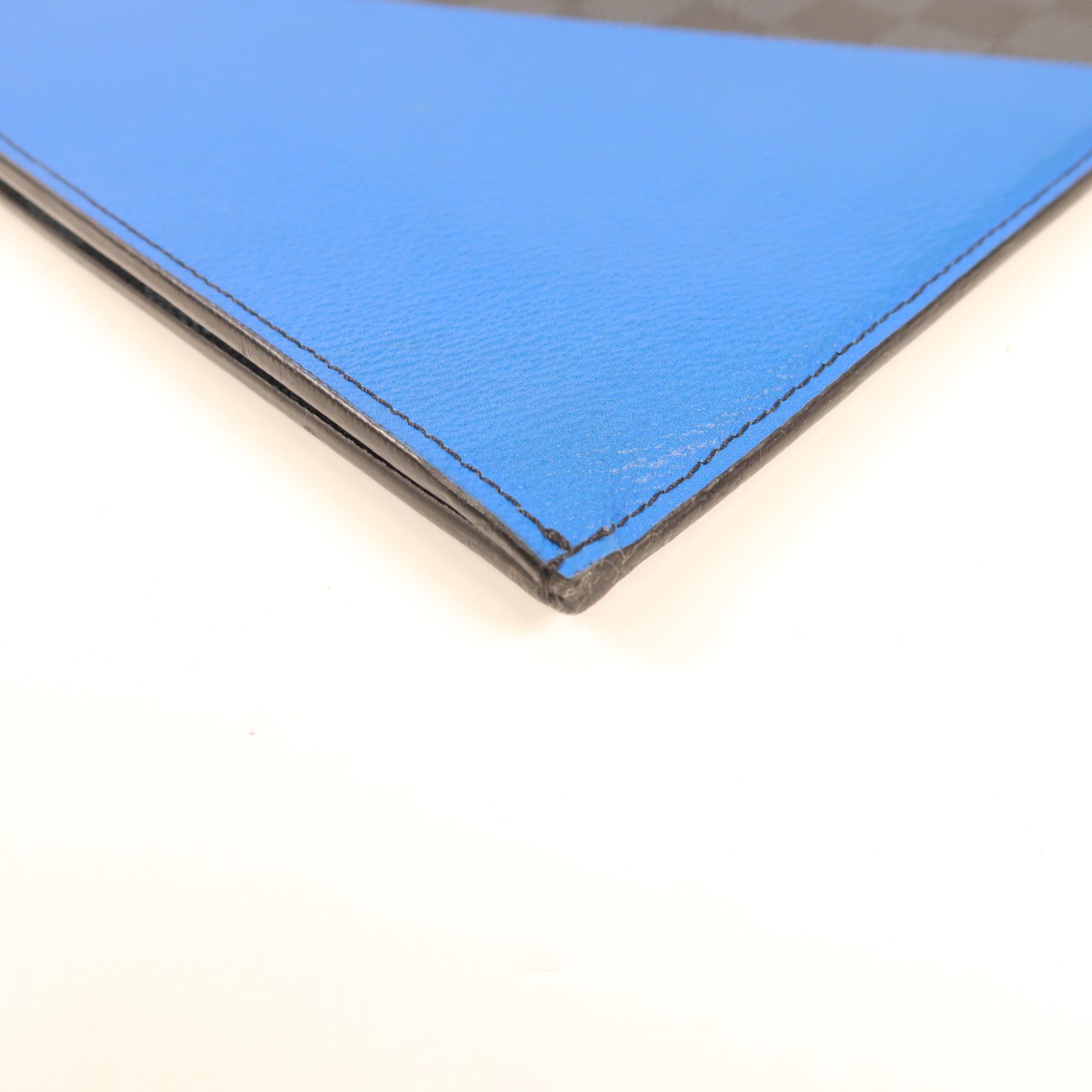 LOUIS VUITTON 【激減優惠】Damier Cobalt Pochette Jules GM銀扣手拿包