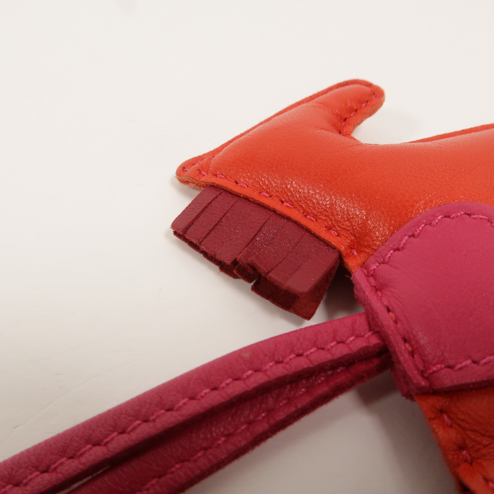 HERMES Milo皮革Rodeo PM掛飾Indien/Mexico/Rubis
