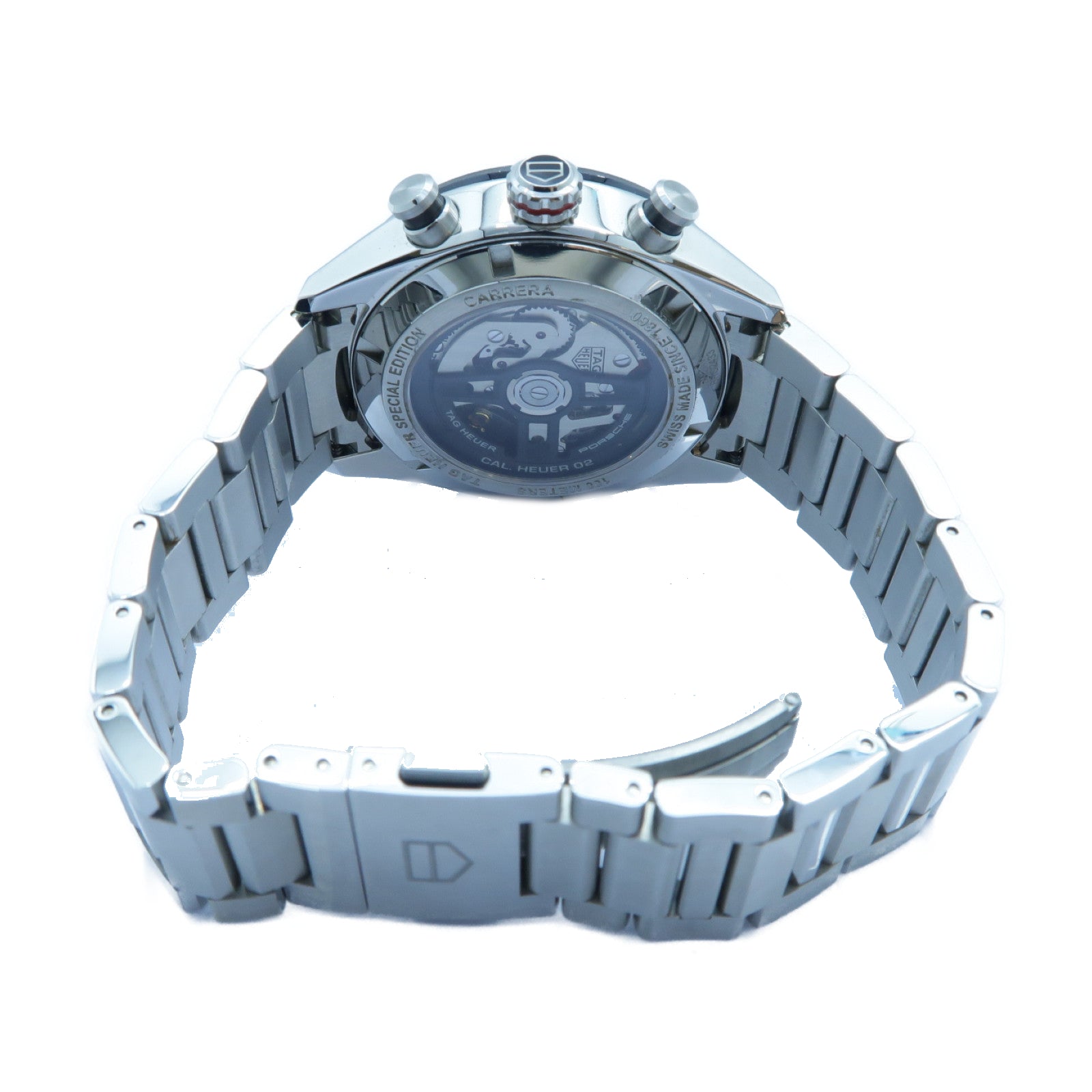 TAG HEUER Carrera Chronograph不鏽鋼手錶深灰色