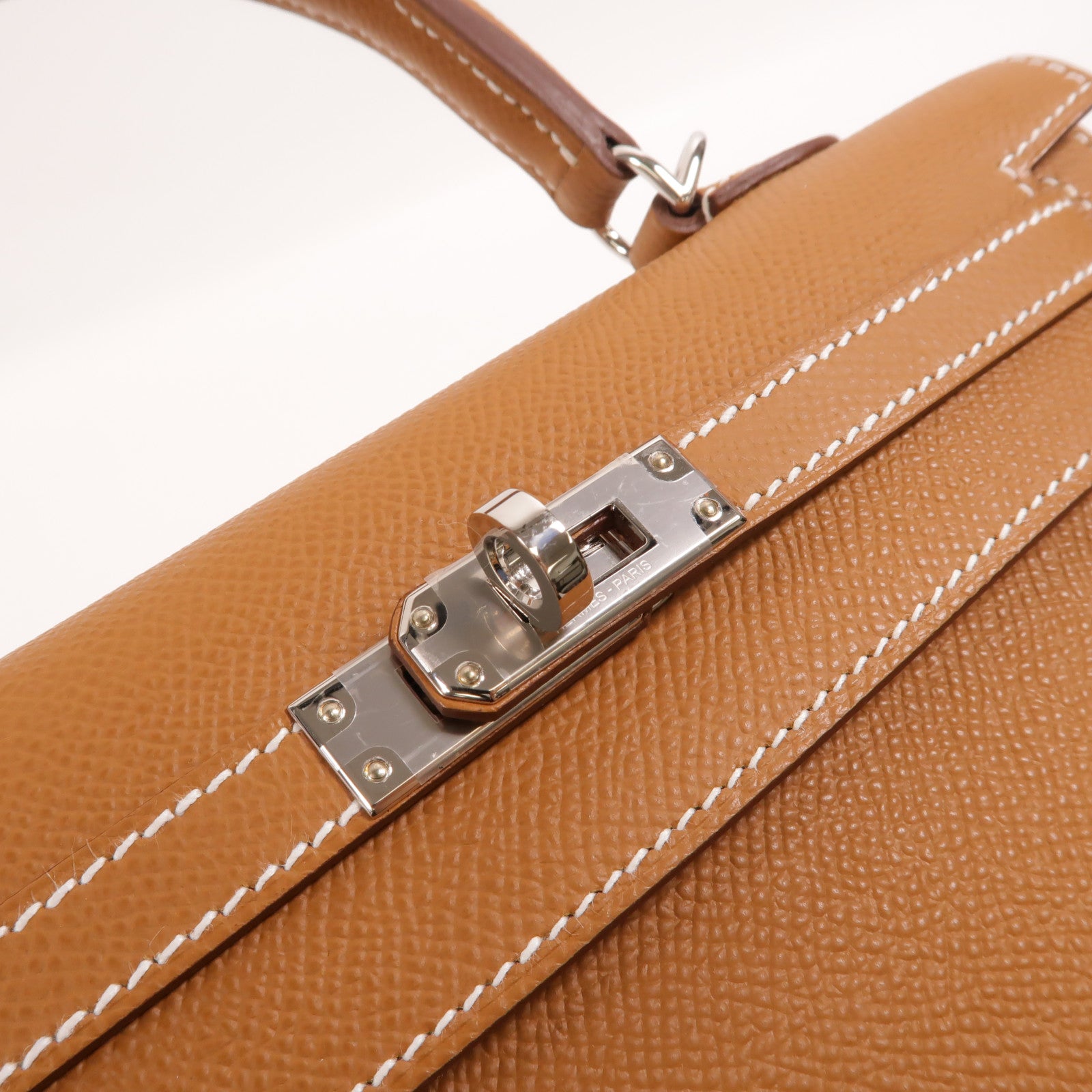 HERMES Epsom Sellier皮革Kelly 25手挽肩背兩用袋Gold