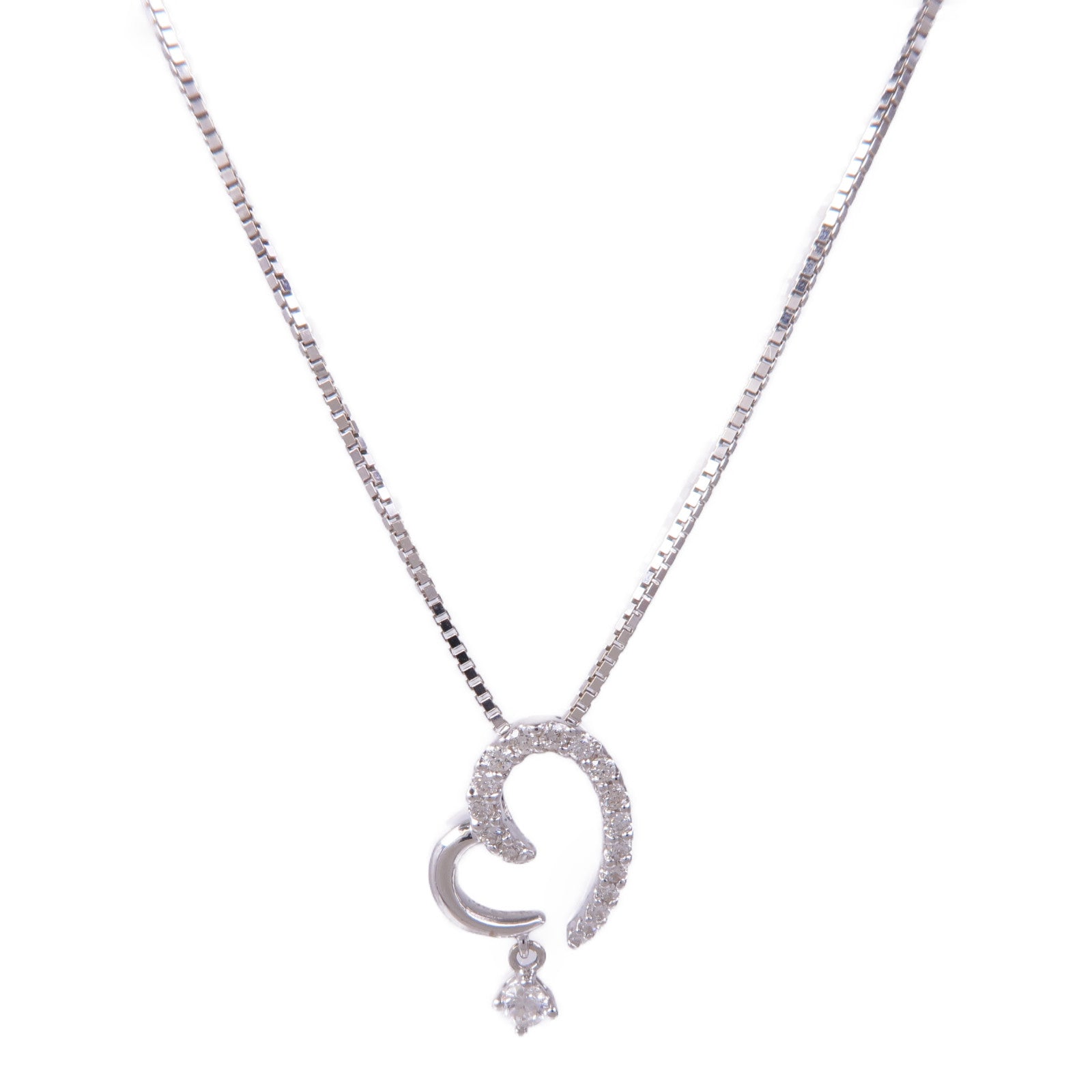 JEWELRY Diamond Necklace 18K White Gold