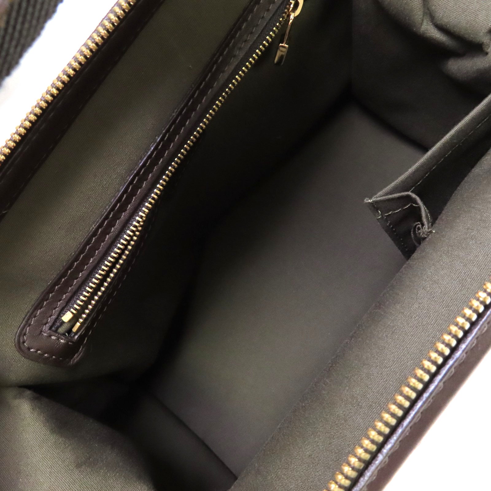 LOUIS VUITTON 【激減優惠】Monogram Mini Josephine PM Handbag金扣手挽袋軍綠色/啡色