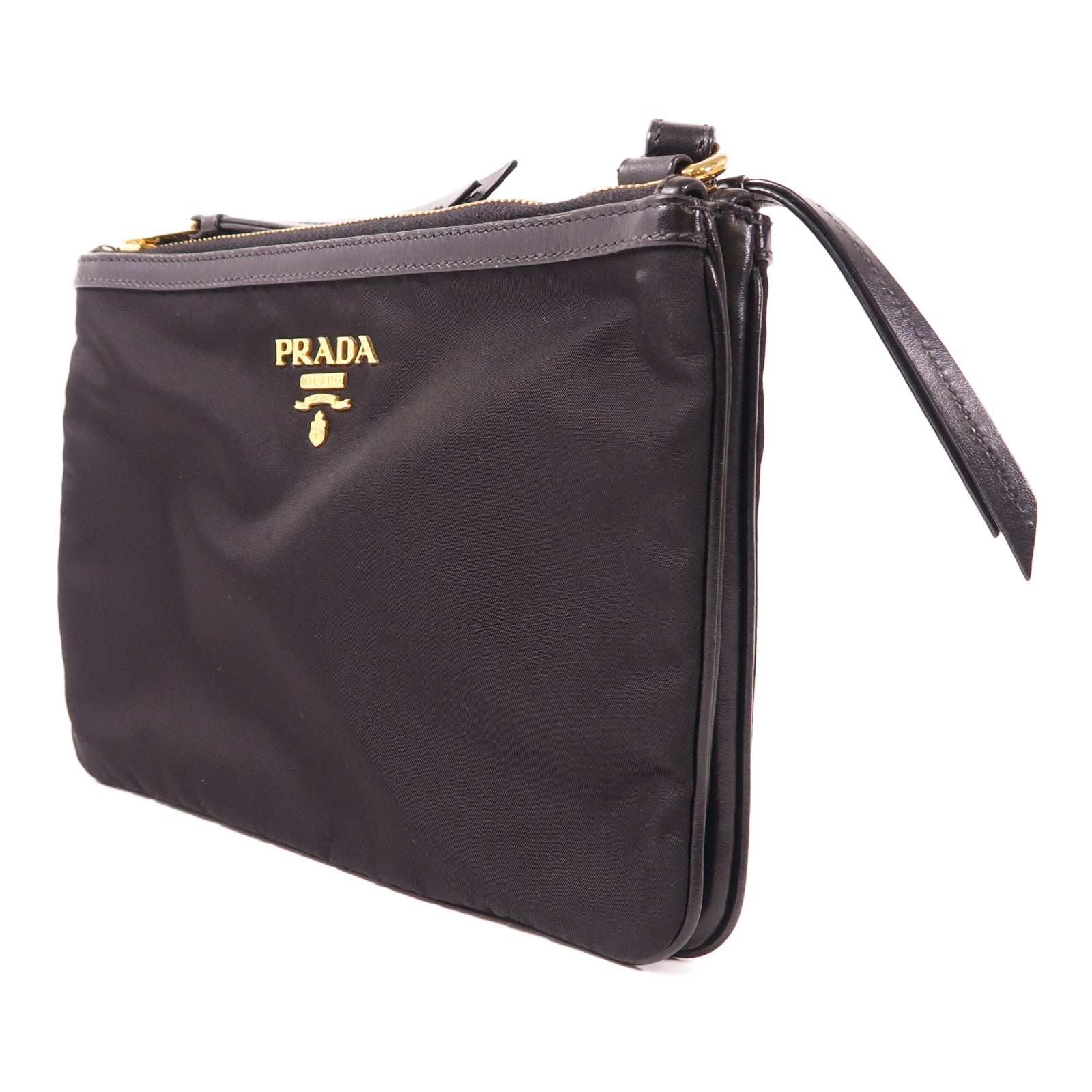 PRADA 尼龍Shoulder Bag金扣肩背袋