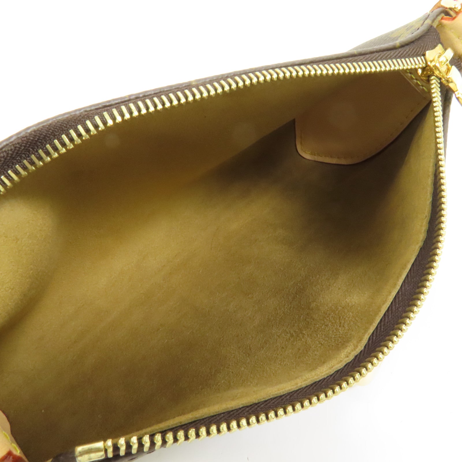 LOUIS VUITTON Monogram Pochette Tirette金扣手挽肩背兩用袋