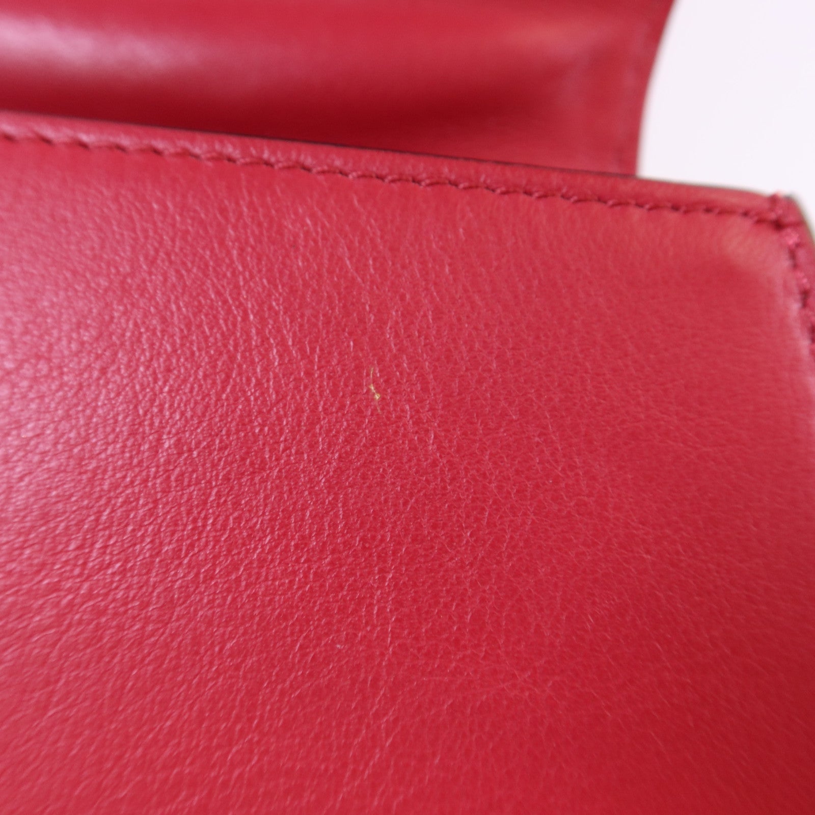 Chloe 牛皮皮革Small Cherry Pink Fuchsia Croc Embossed金扣手挽肩背兩用袋