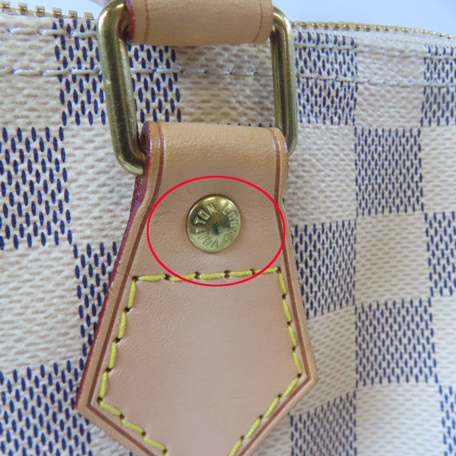LOUIS VUITTON 【激減優惠】Damier Azur Speedy Bandouliere 30金扣手挽肩背兩用袋白色