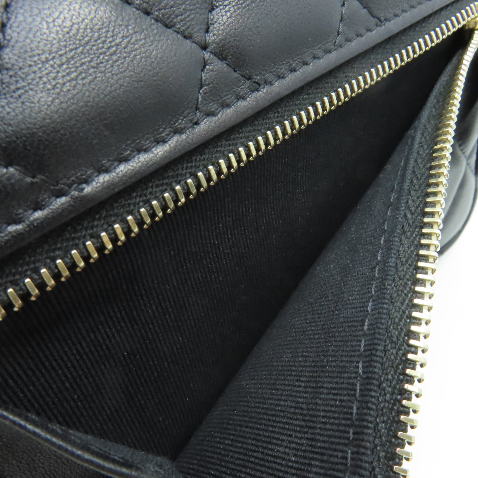 CHANEL 菱格羊皮皮革Trendy WOC Wallet On Chain金扣鏈帶肩背袋黑色