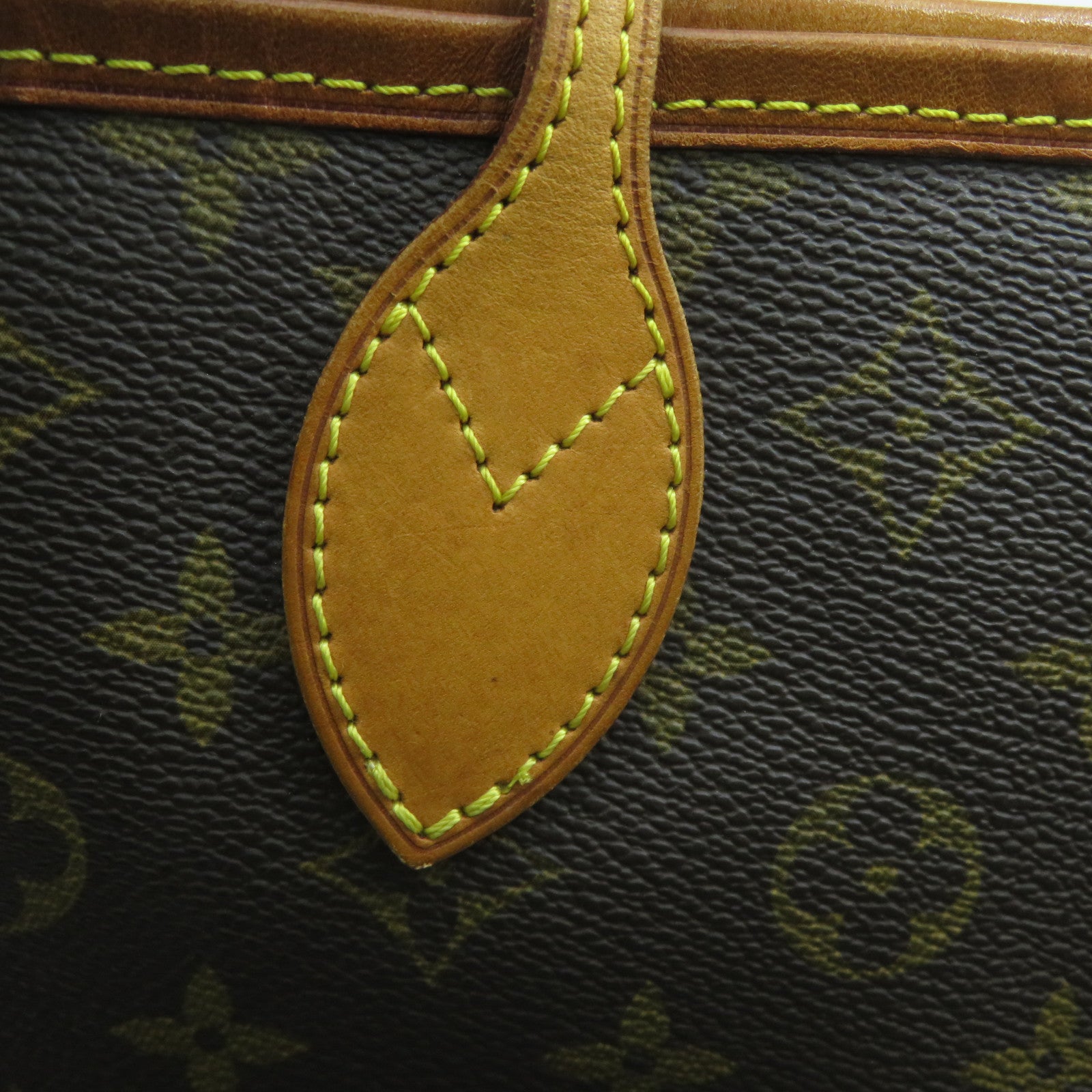 LOUIS VUITTON Monogram Neverfull PM金扣手挽袋啡色