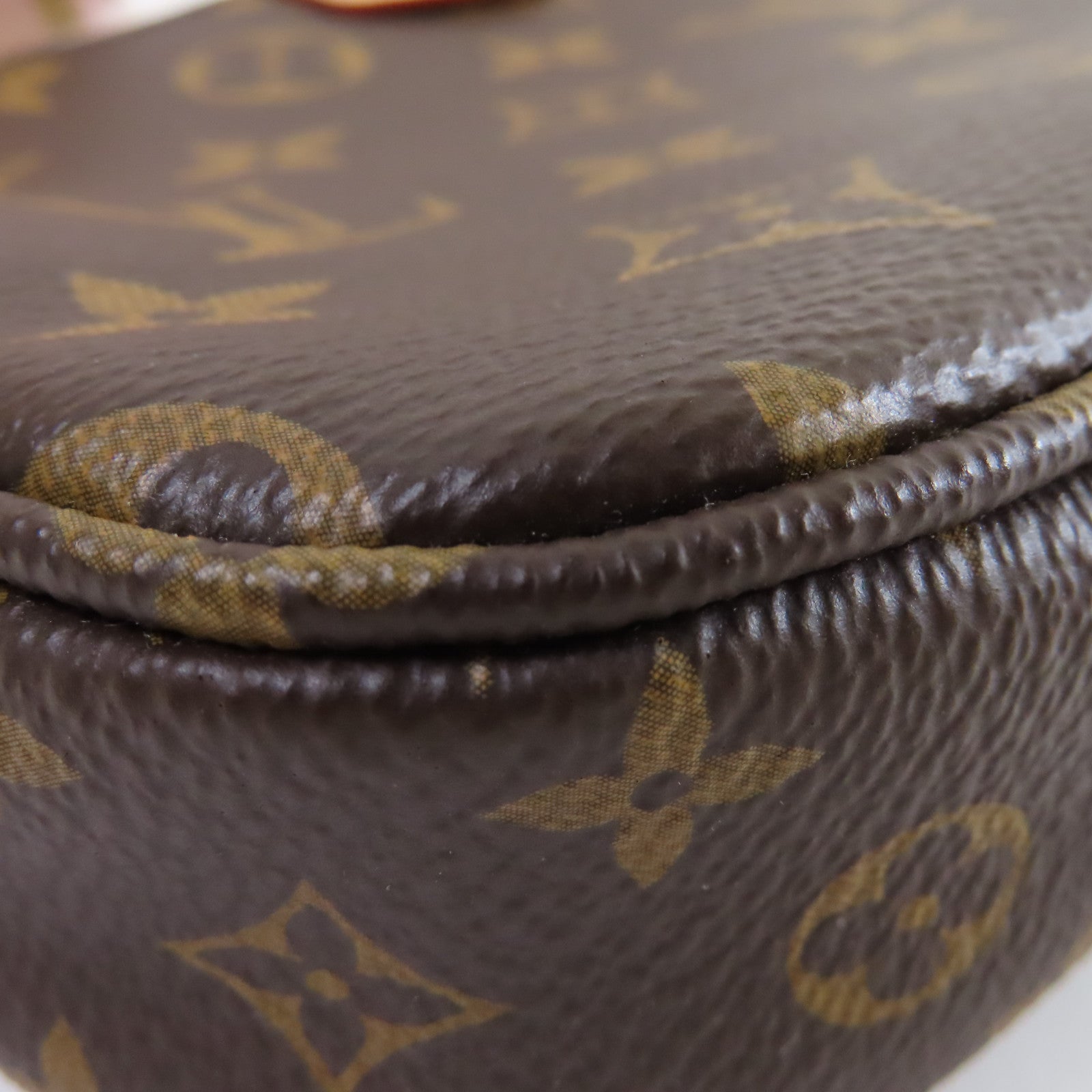 LOUIS VUITTON Monogram Multi Pochette Accessoires Shoulder Bag金扣肩背袋啡色/粉紅色