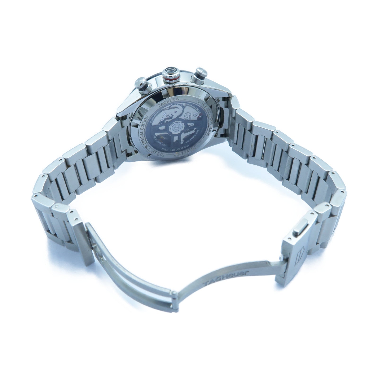 TAG HEUER Carrera Chronograph不鏽鋼手錶深灰色